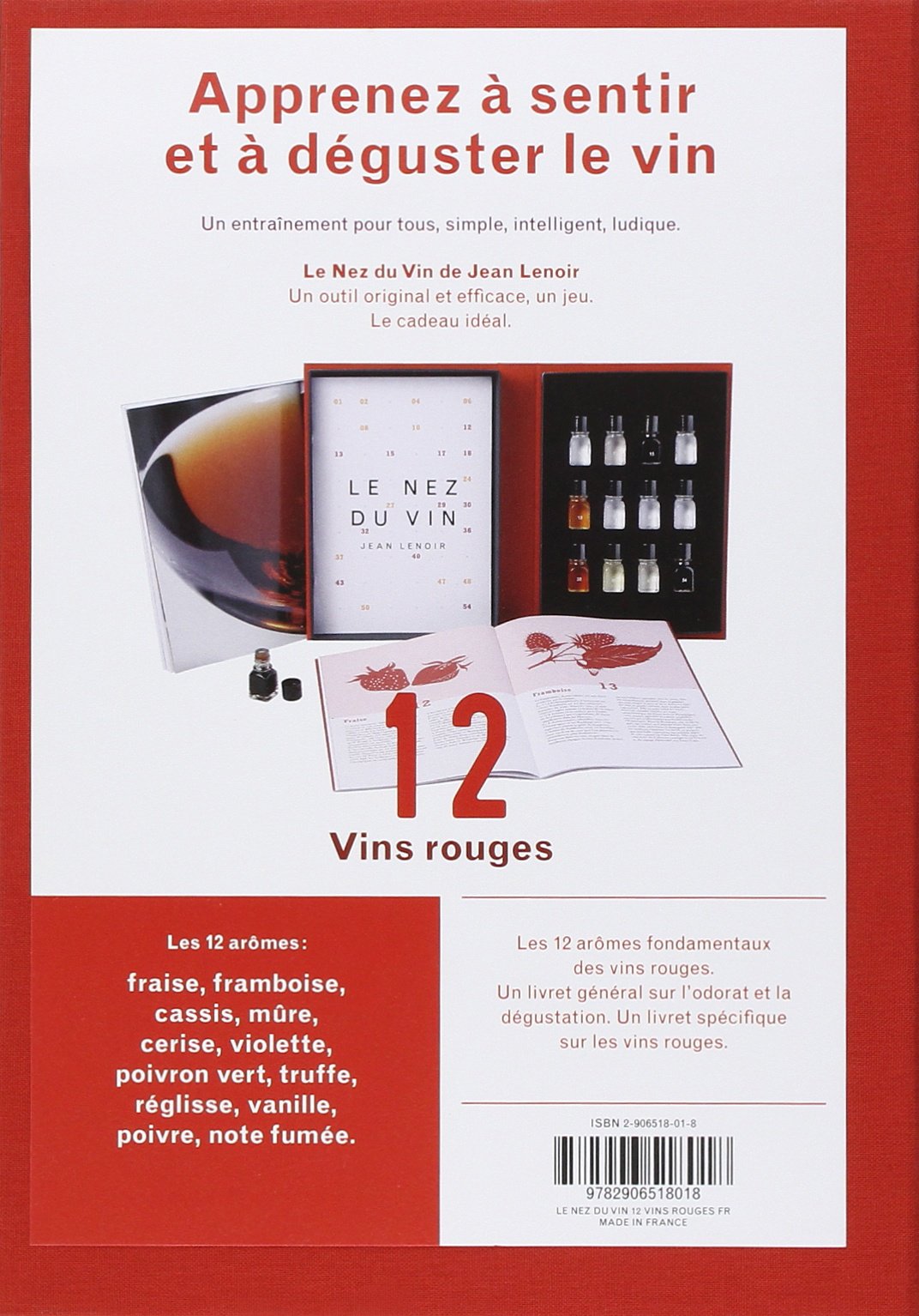 Le Nez du Vin : Les Vins Rouges, 12 arômes (en français) (coffret toile)