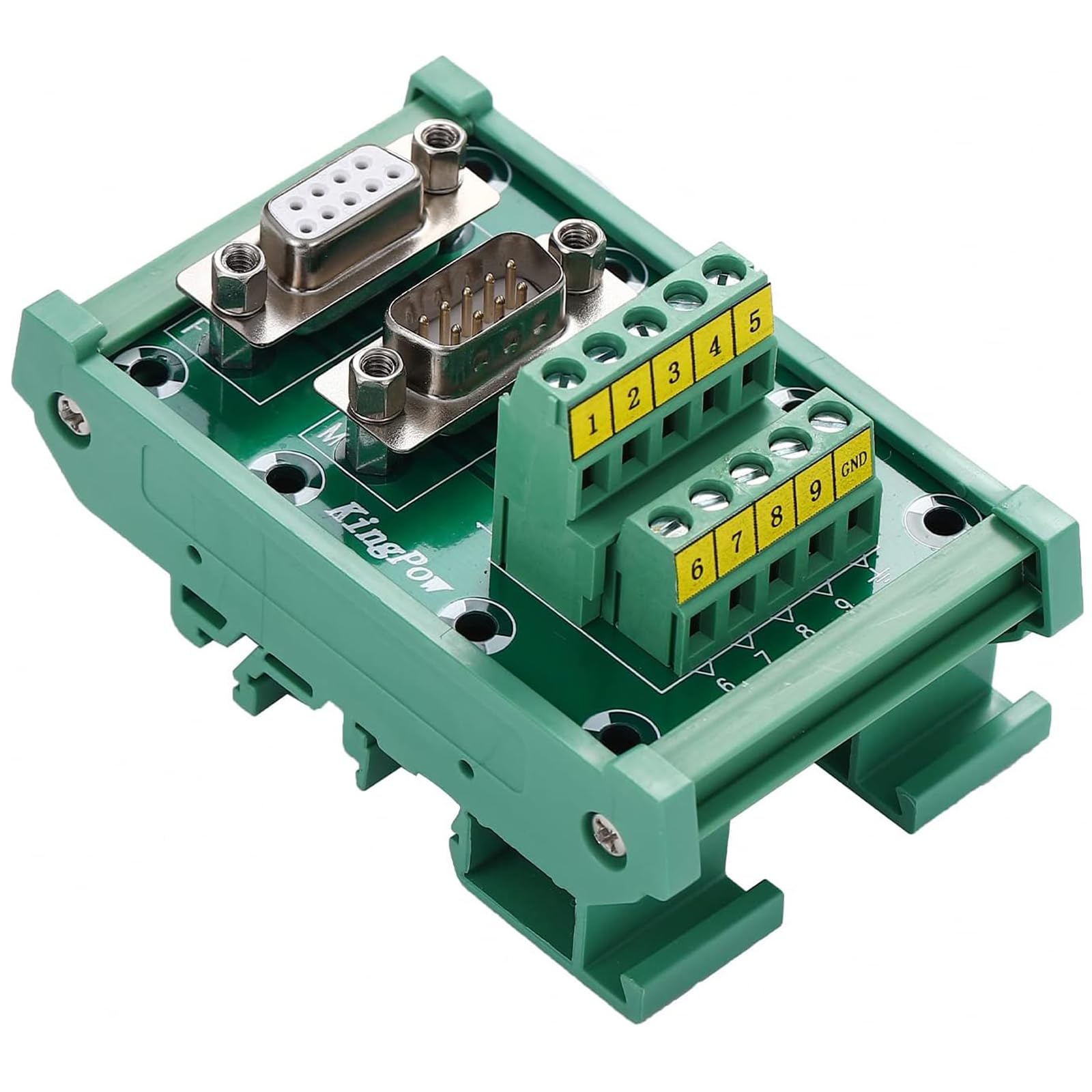 Serial Port Connector DB9 Breakout Board - DIN Rail Mount Interface ...