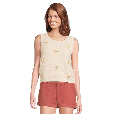 Toad&Co Bianca Crew Tank Top Embroidered Women