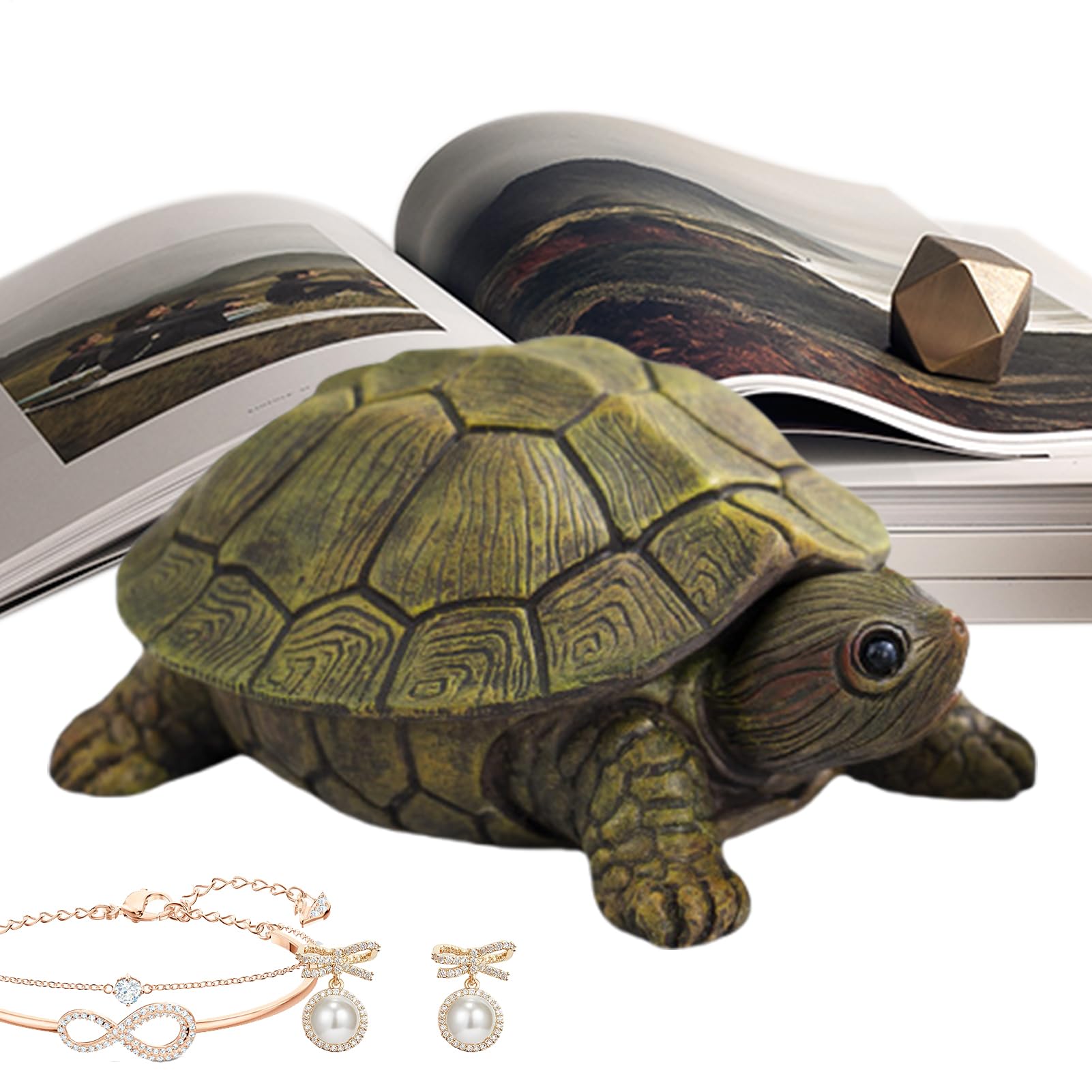 Boîte à bijoux tortue marine pour sublimer la décoration de votre commode de chambre