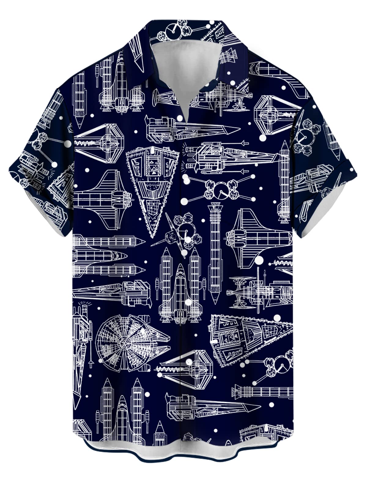 wihnsinop Mens Funky Hawaiian Bowling Shirts Holiday Theme Shirt Button Down Shirts Big and Tall