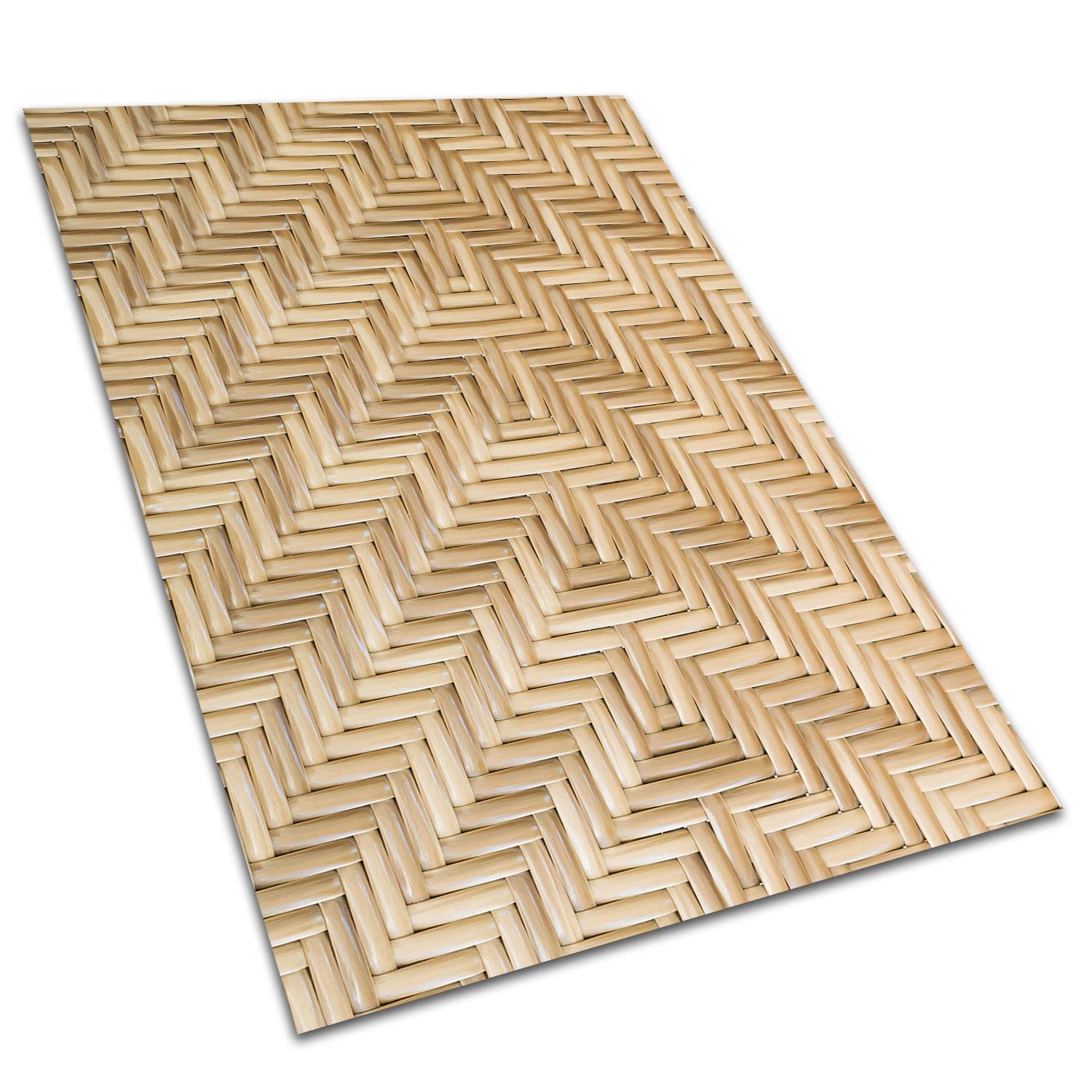 Tapis Vinyle PVC de Sol Blanche Linoléum Facile à Nettoyer Étanche Lino