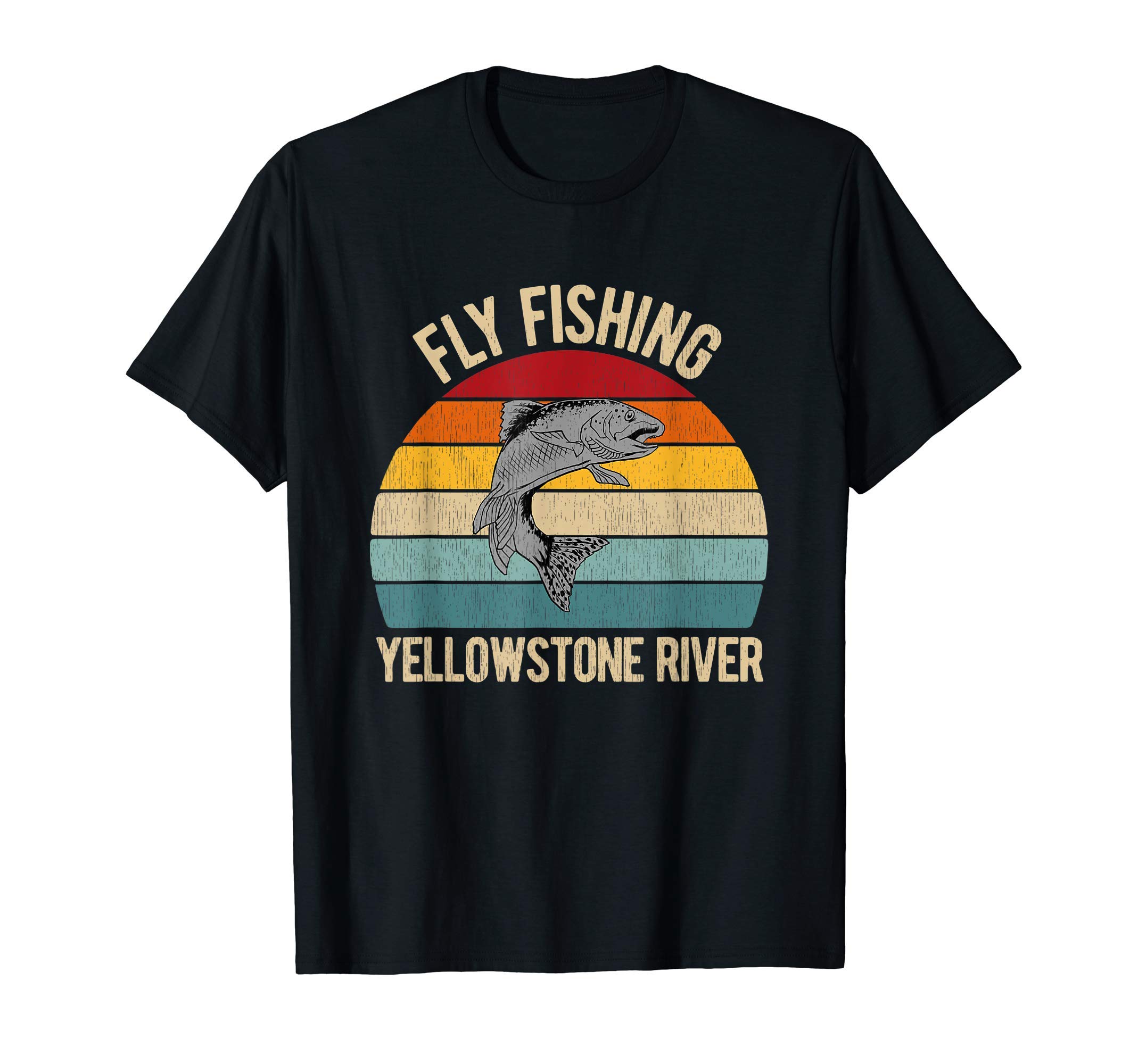 Yellowstone Fly Fishing Vintage Design for a Fly Fisher T-Shirt