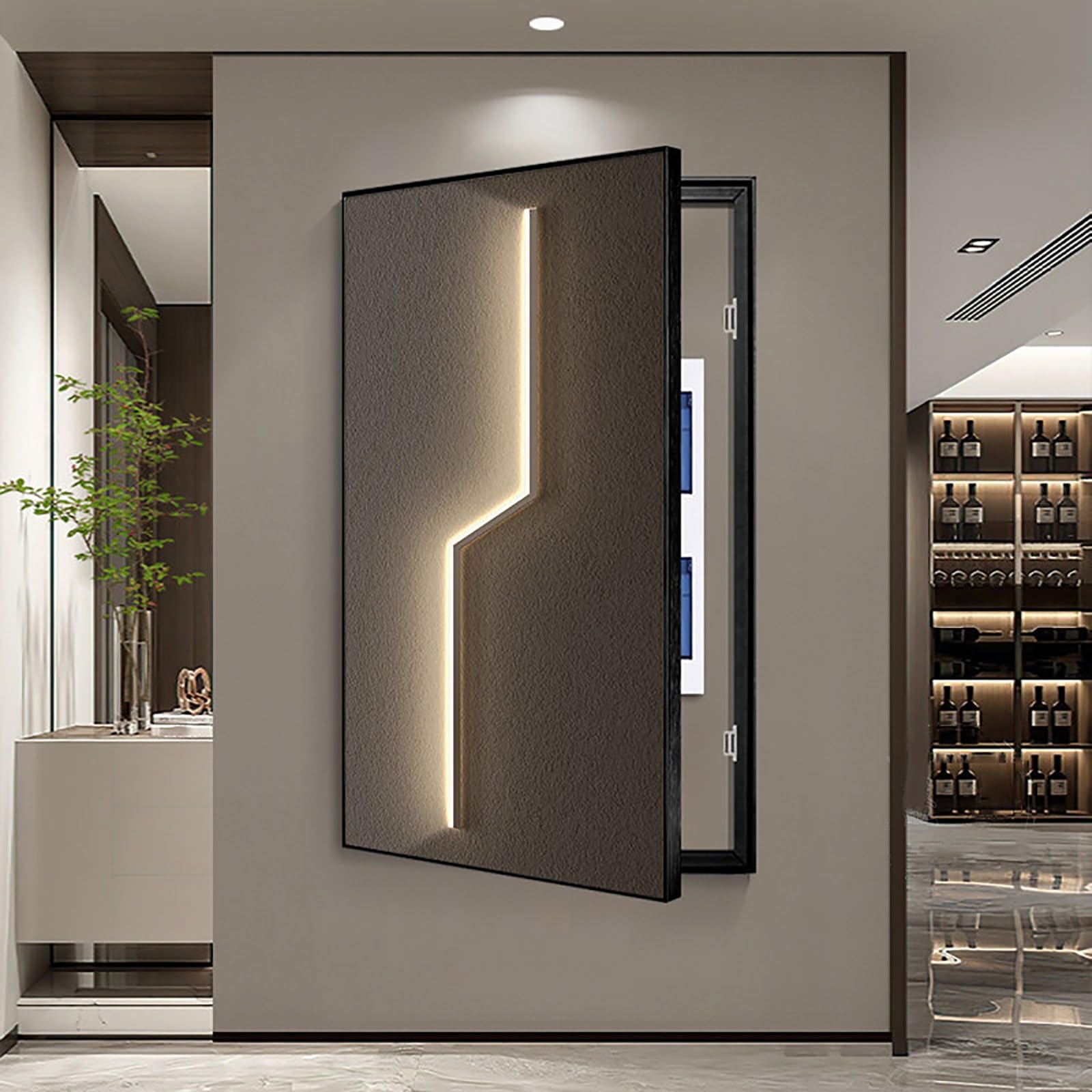 Tapa Cuadro Electrico de Pared, Tapa Decorativa para Caja de Fusibles, Cubierta Panel Electrico para Hogar y Oficina para Hogar y Oficina(50 x 100 cm/20 x 39 in)