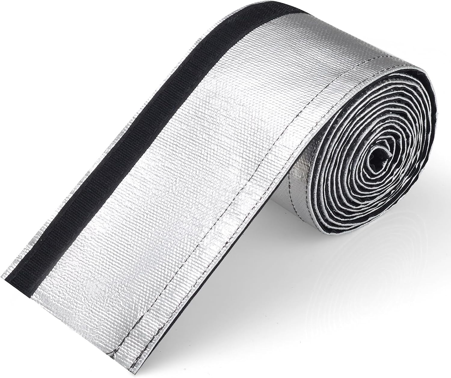 PAWBOSE Aluminized Heat Shield Sleeving 3/4" I.D. x 10FT Heat Shroud for Fuel Line Wire Protection (No Zip Ties Included)