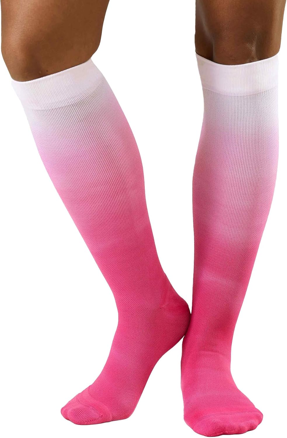 Comrad Nylon Knee High Socks - 15-20mmHg Graduated Compression Socks - Soft & Breathable Support Unisex Socks