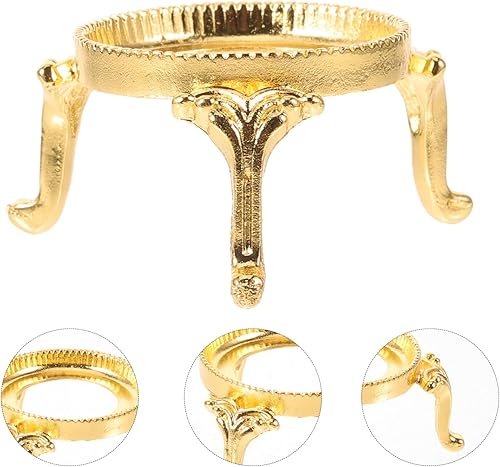 Miniatura 3 de Angoily Caballetes de cristal del sostenedor de la bola del metal para el soporte decorativo de la esfera de cristal de