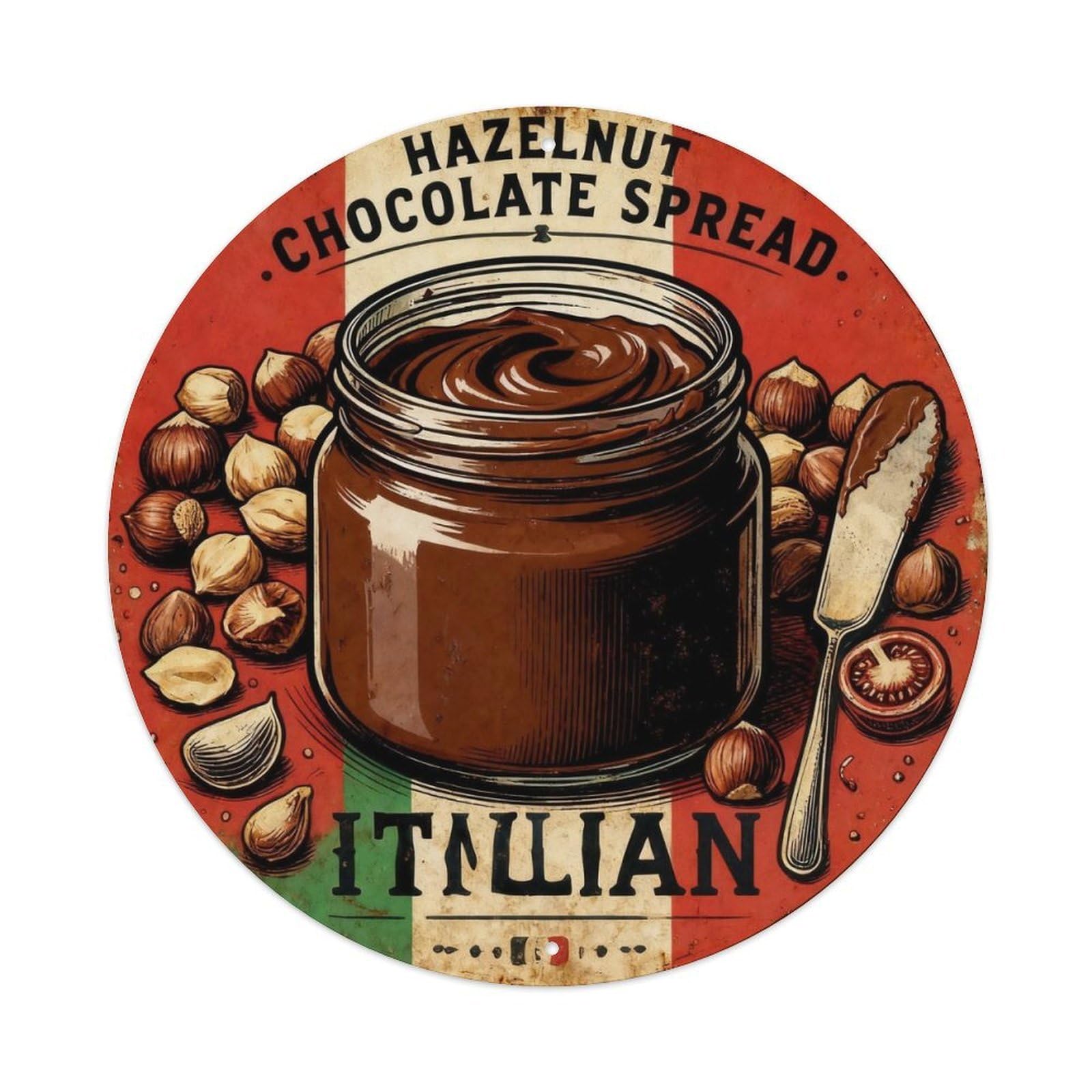Hazelnut Chocolate Spread Vintage Tin Sign Metal Tin Sign Plaque
