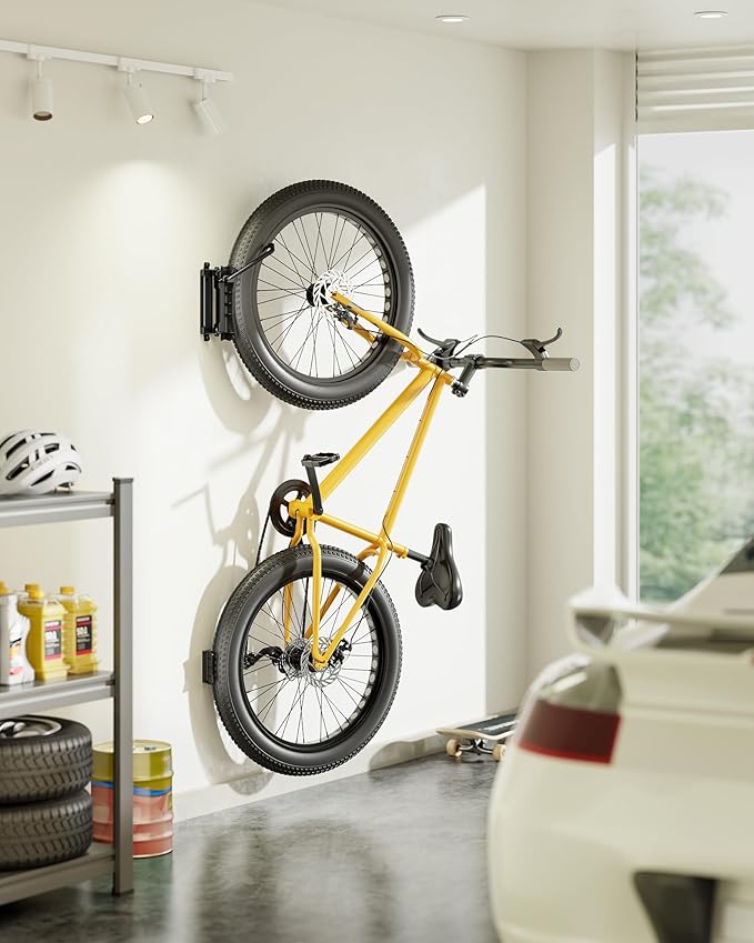 Soporte de pared para bicicletas monTEK, para neumáticos de 11.4 cm, 2 unidades miniatura 2