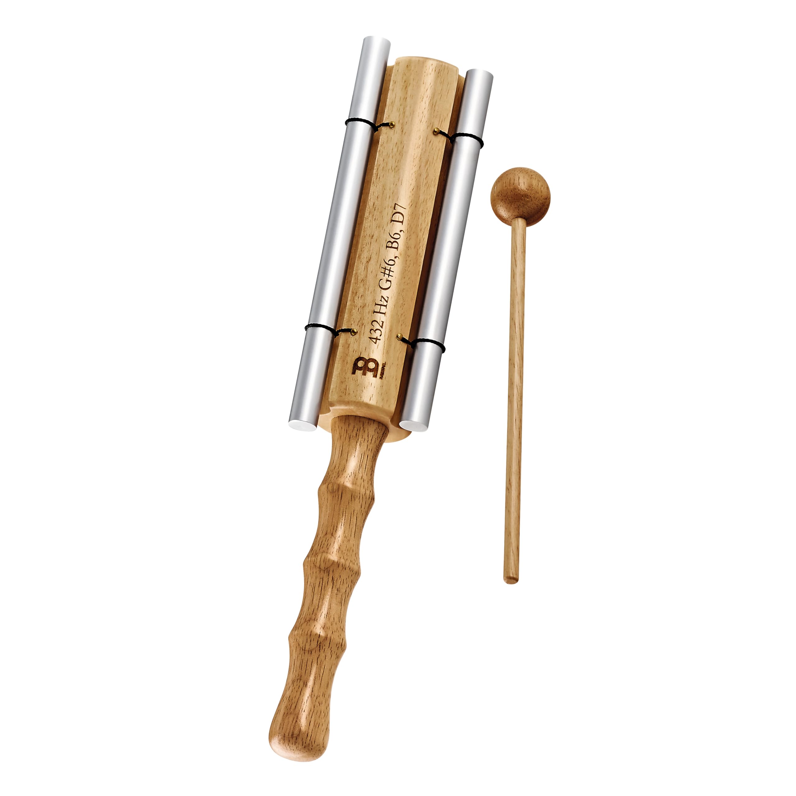 Sonic Energy Triad Rod – 432 Hz, son G#6/H6/D7 – Carillon d'énergie pour la méditation, la thérapie, la salle de classe – Comprend un batteur, un sac (ECTT2)