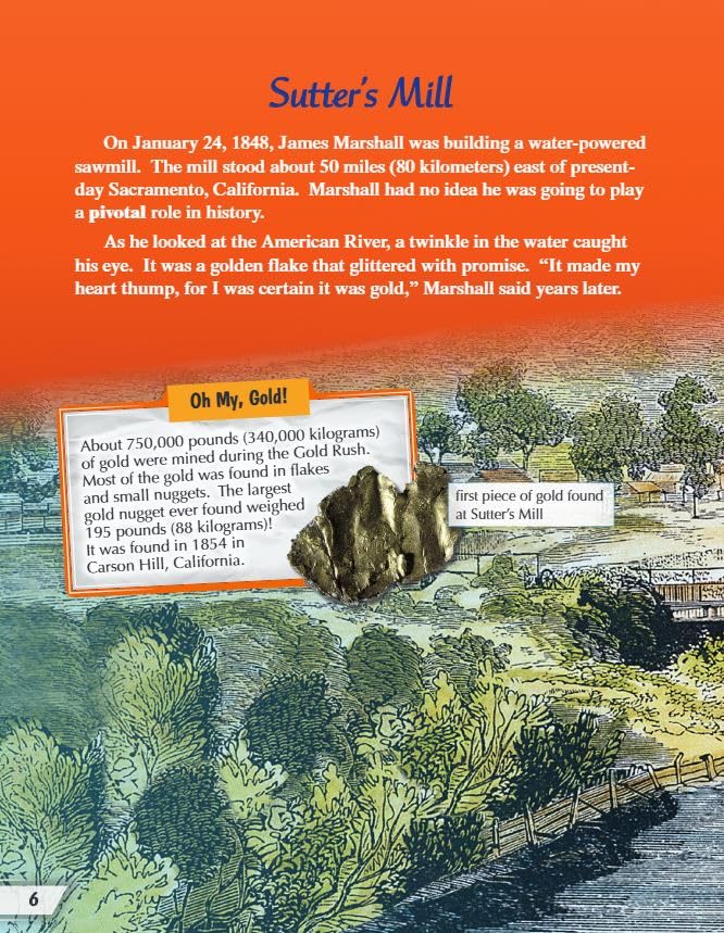 The Gold Rush - Social Studies Book for Kids - Great for School Projects and Book Reports (Social Studies: Informational Text) - Image 6