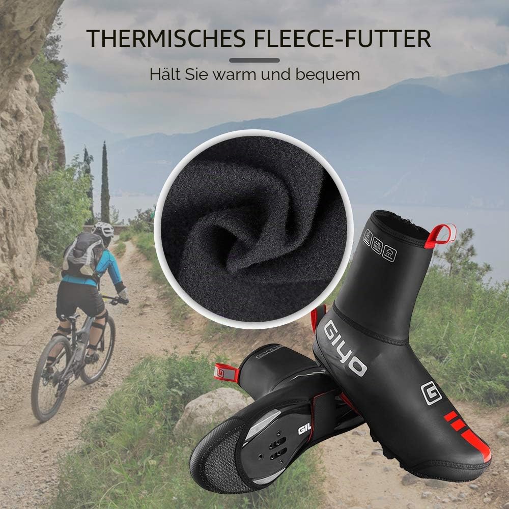 Lixada Überschuhe für Radsport, wasserdicht, für Mountainbike, Straße, Fahrrad, Winter, Überschuhe, Schutz, S-XXXL
