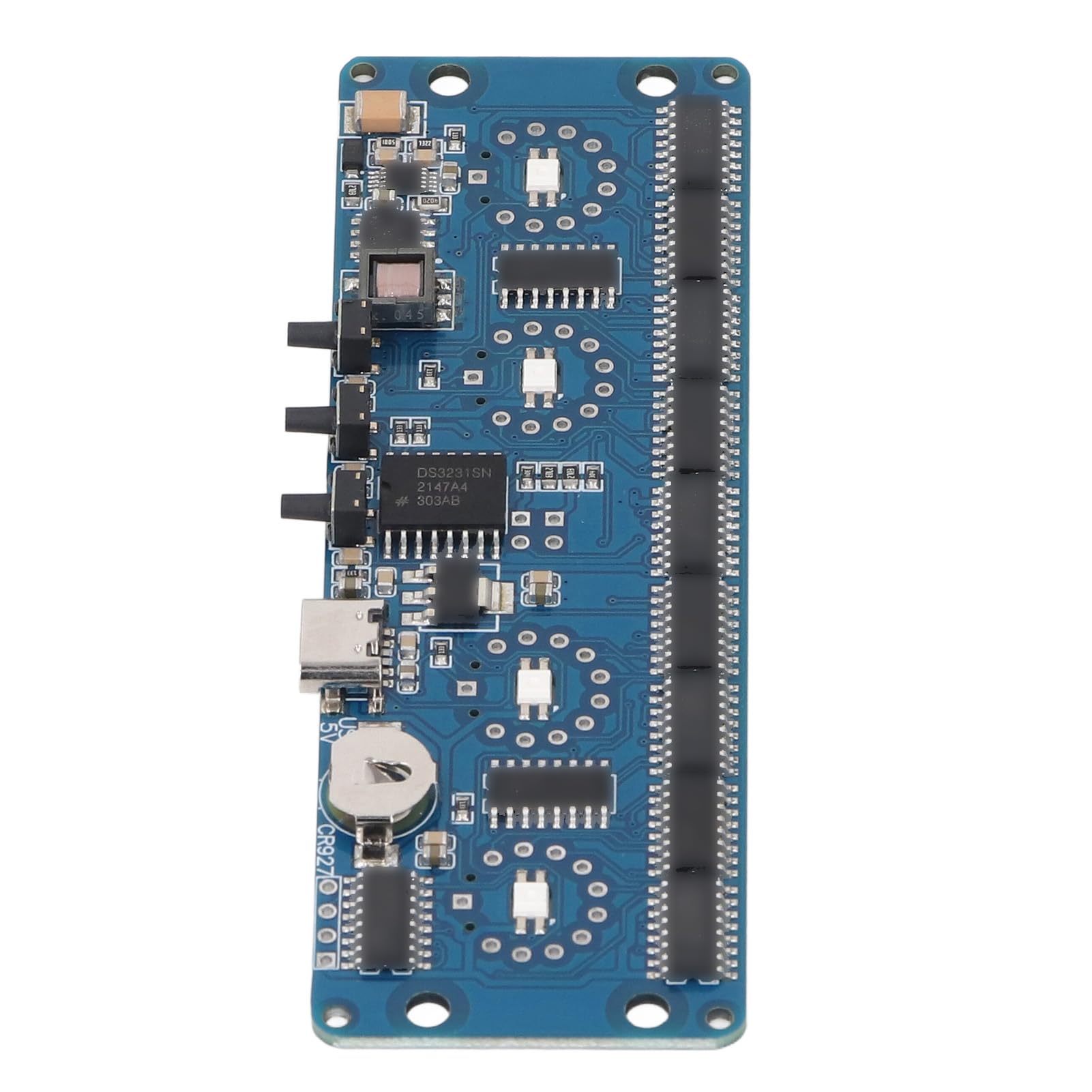 SEAFRONT Nixie Glow Clock Modul 4 Bit Digital Tube Circuit Board IN12 IN14 Hintergrundbeleuchtung Farbe 12/24 Stunden Switchin