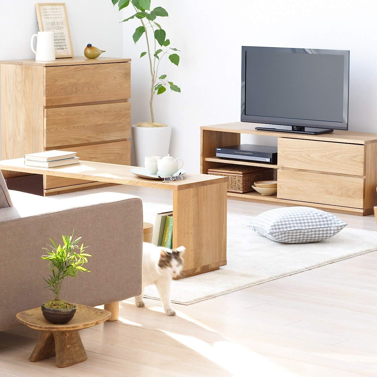 Amazon.co.jp: 無印良品 木製テーブルベンチ/オーク材 幅120×奥行37.5 