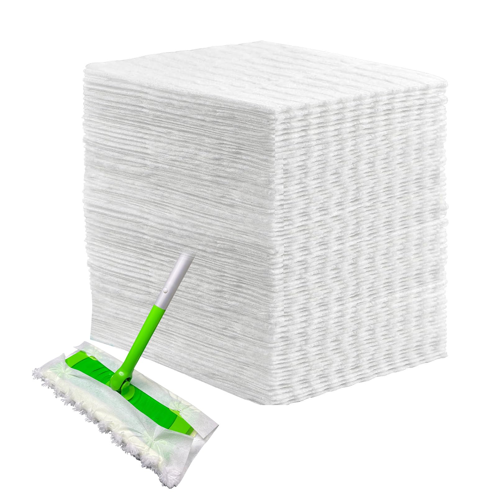 Dust Magnet Dry Mop Refills, Disposable Dusting Cloths, Speedmop Dry Pad Refills for Hardwood Tile Laminate Kitchen Bathroom 100Pcs