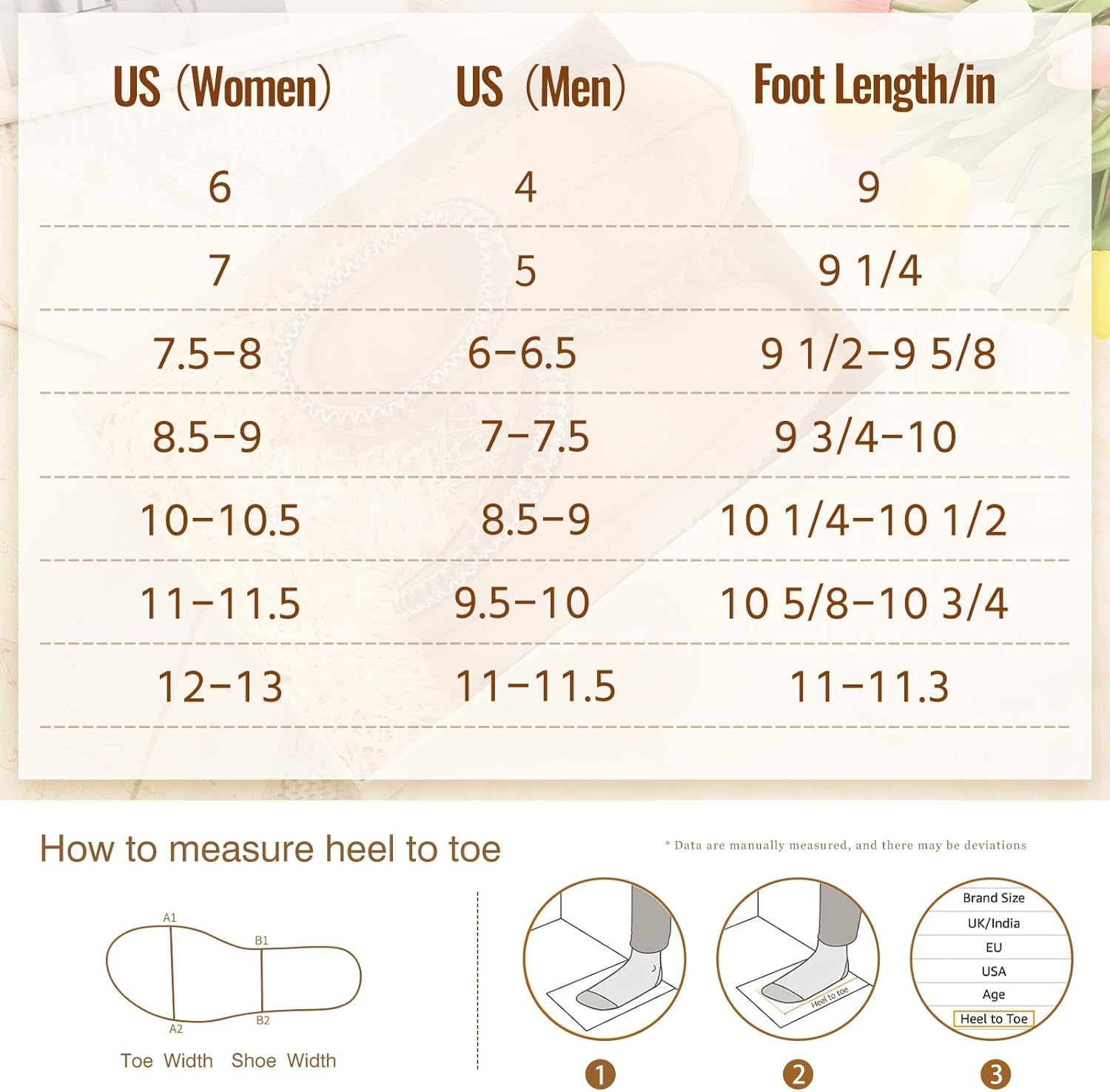 Litfun Memory Foam Slippers for Women Men Cozy Warm House Shoes Indoor and Outdoor, Khaki 44/45 - Image 7