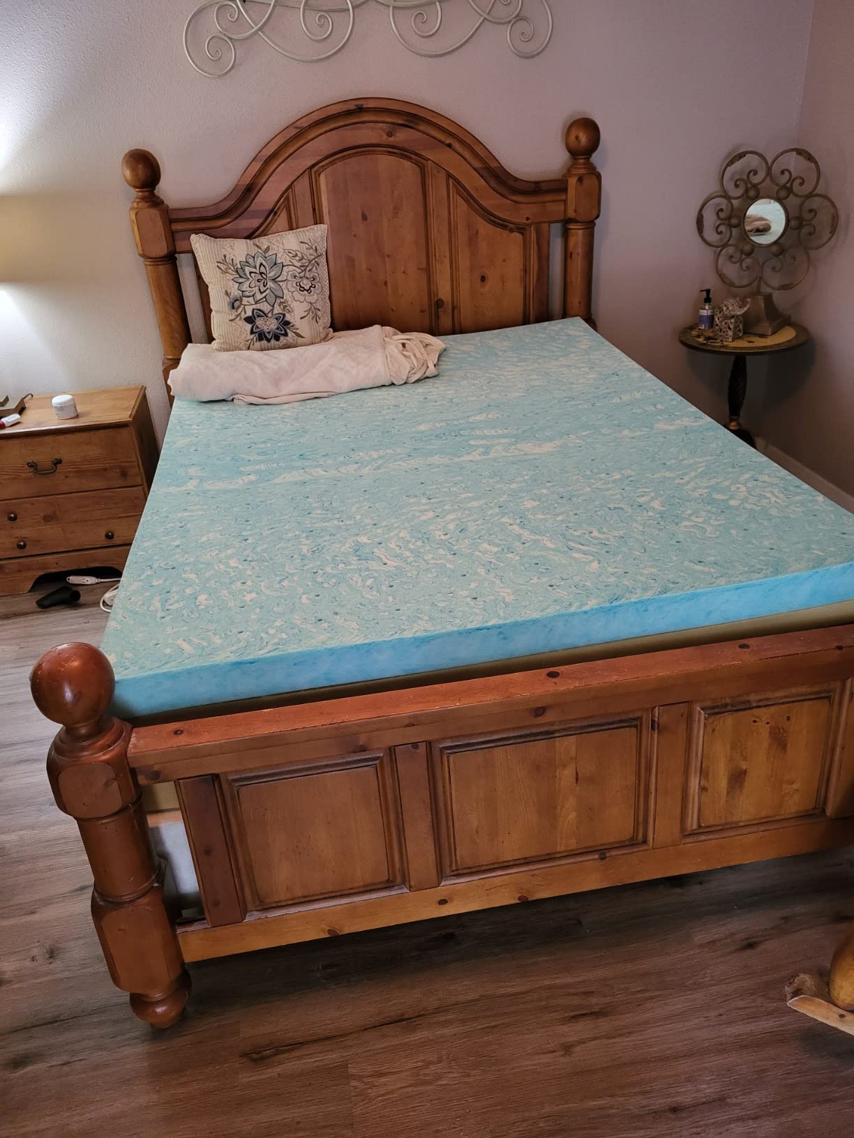 10/mo Finance Linenspa 2 Inch Mattress Topper Queen Gel Swirl