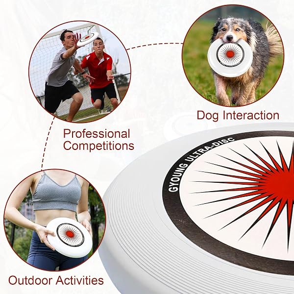 175g Frisbee de compétition, Frisbee sportif, Frisbee professionnel, Frisbee d'extérieur original, sports de plein air amusants, adapté aux joueurs professionnels et occasionnels (sac de rangement) - 4