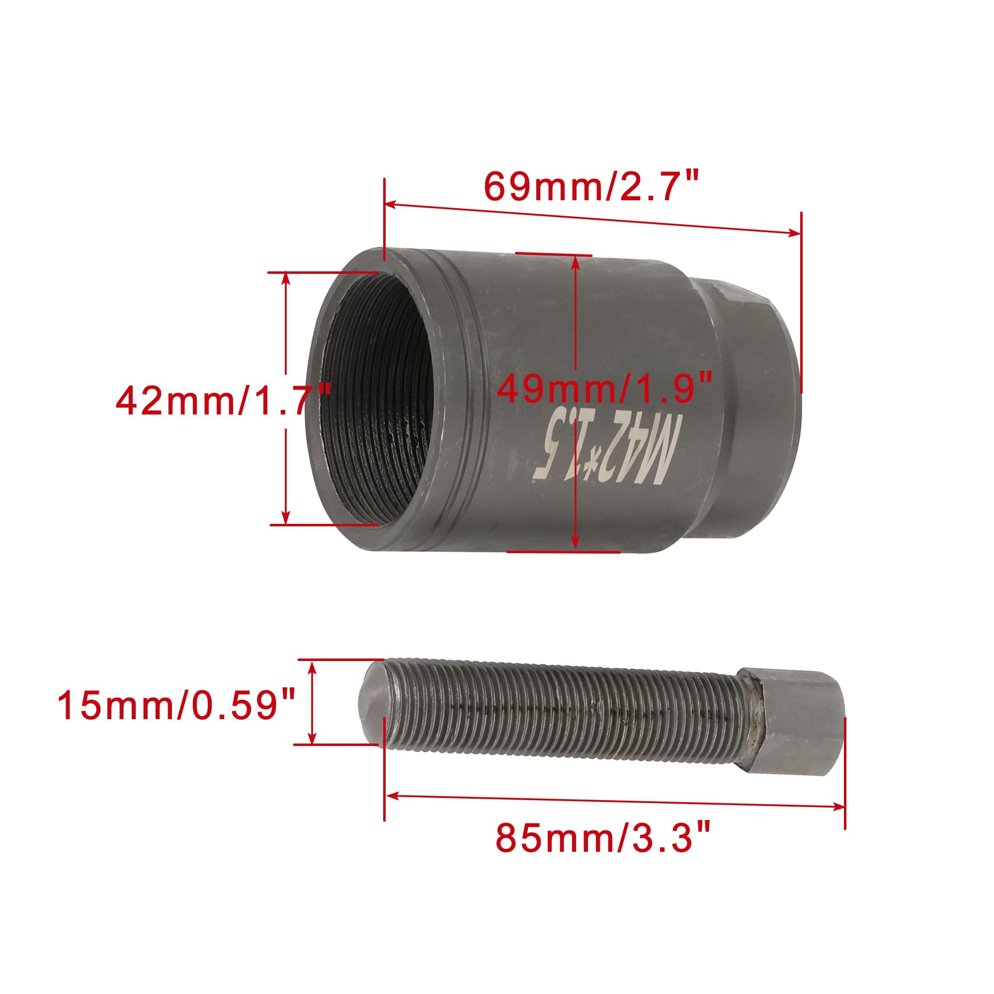 WOOSTAR 42mm Filetto Sinistro Estrattore per Volano Magnete Statore Sostituzione per Scooter Parti Pit Bicicletta