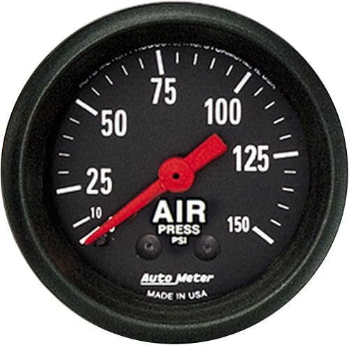 AUTO METER 2620 Z-Series - Manómetro mecánico de presión de aire, presión de aire, 2 116 pulgadas