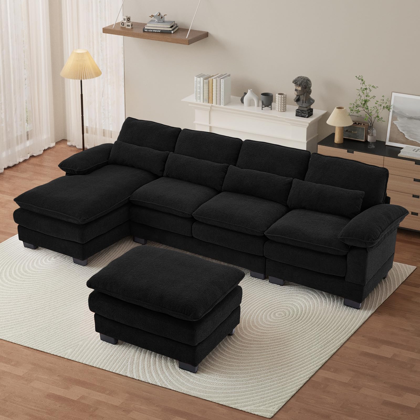 OUYESSIR 113 inch U Shape Sectional