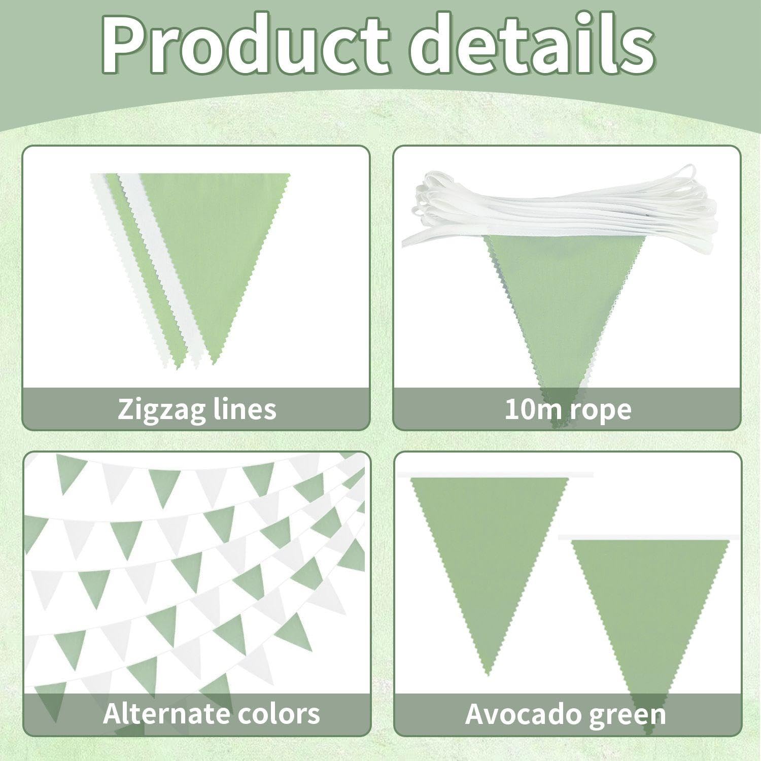 EOWVISN 1 Piece Triangular Flag, Party Flag, Decorative Flag, Party Hanging Decoration, Party Scene Decoration, Party Supplies - Image 3