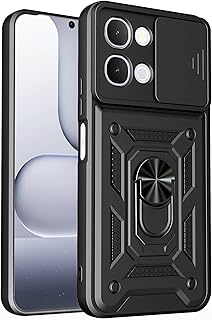 SESS XUSIVE Tough Armor Bumper Back Cover Case for Vivo Y51 Pro 5G | Sliding Camera Cover, Kickstand &amp; Ring Holder | 360 D...