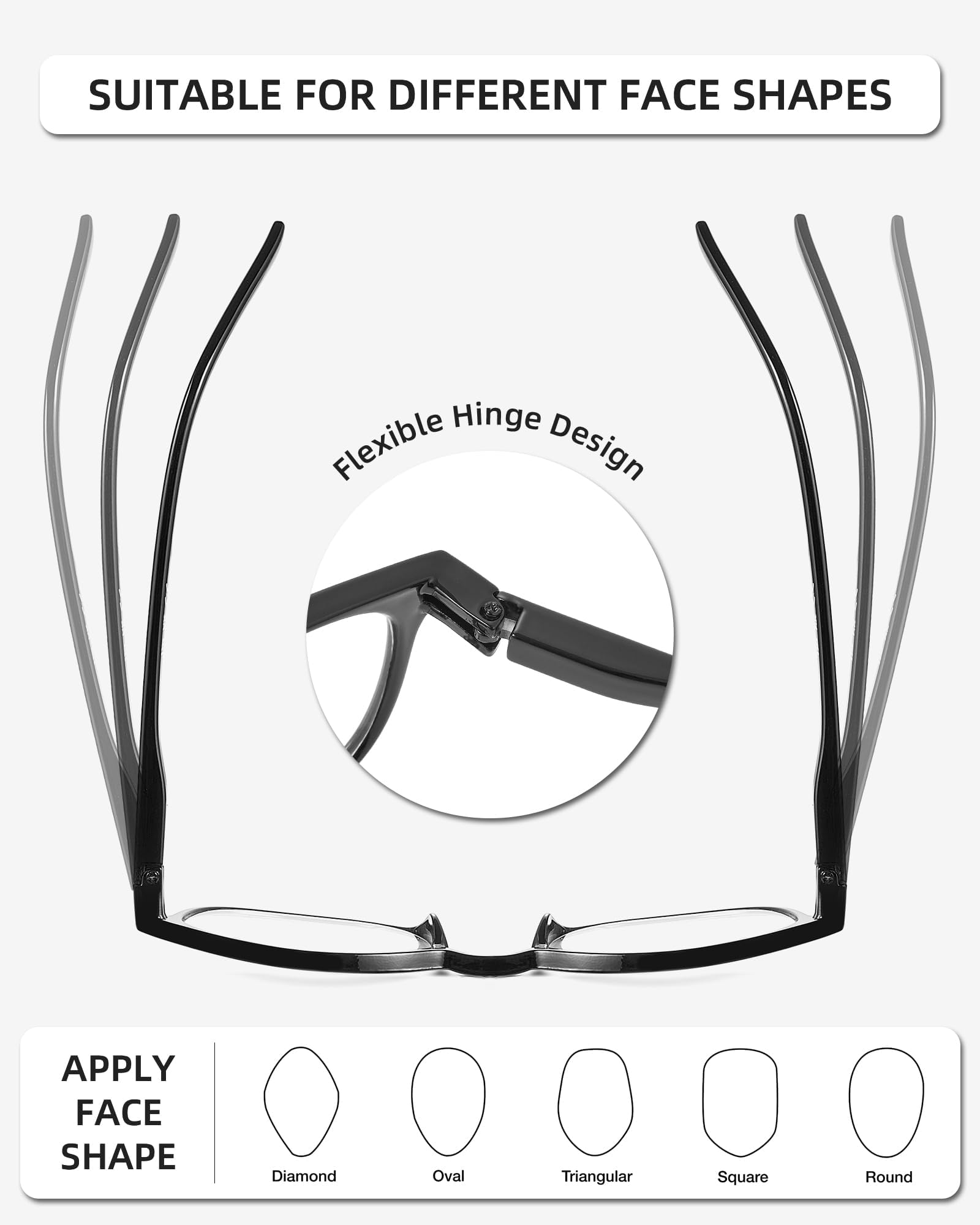 JM Gafas de Presbicia y Lectura. Cómodas y Duraderas con un Diseño Único. Para Mujer. [Pack 4 Unidades] — view 3