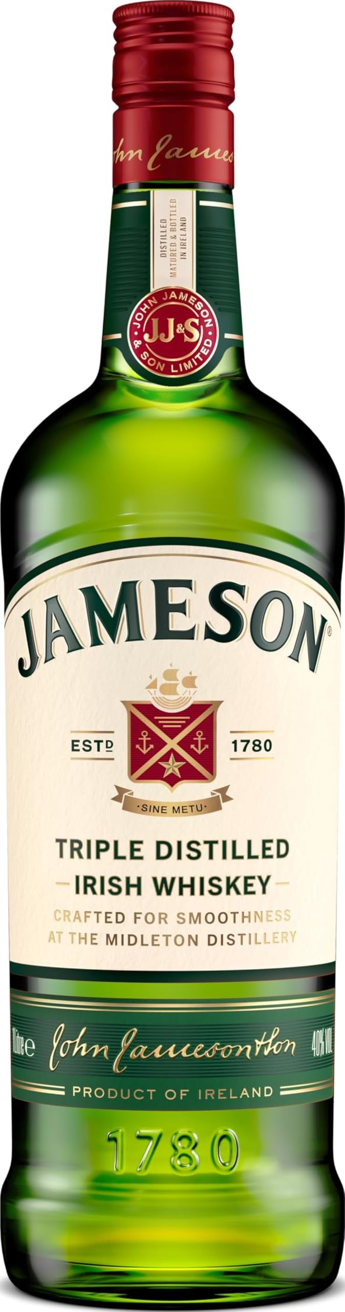 Jameson Original Whiskey Irlandés, 1 L en oferta en Amazon