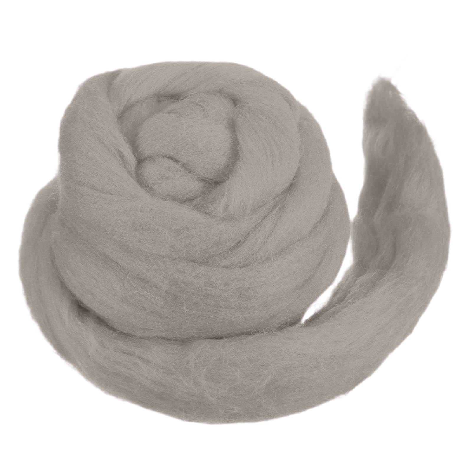 MECCANIXITY Wool Roving Yarn Soft Felting Wool 50g/1.76oz Pure Chunky Roving Yarn for Needle Felting Knitting Blanket Spinning Weaving Art DIY Craft Light Coffee