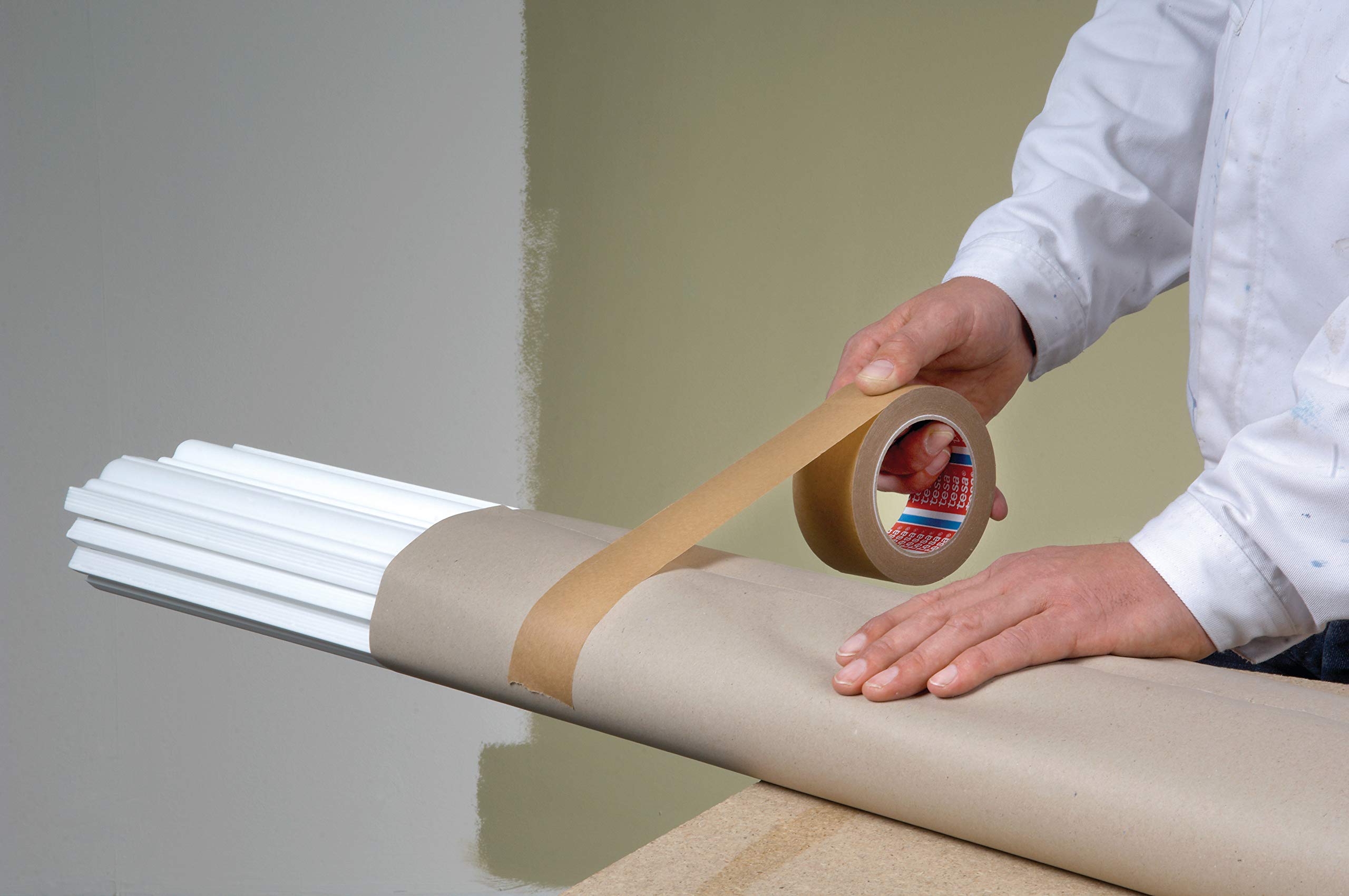 Pack de 3 rollos cinta embalaje tesapack, color marrón (66m x 50mm)
