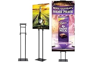 Floor Poster Stand Sign Holder Stand Freestanding Poster Board Stand by HUAZI