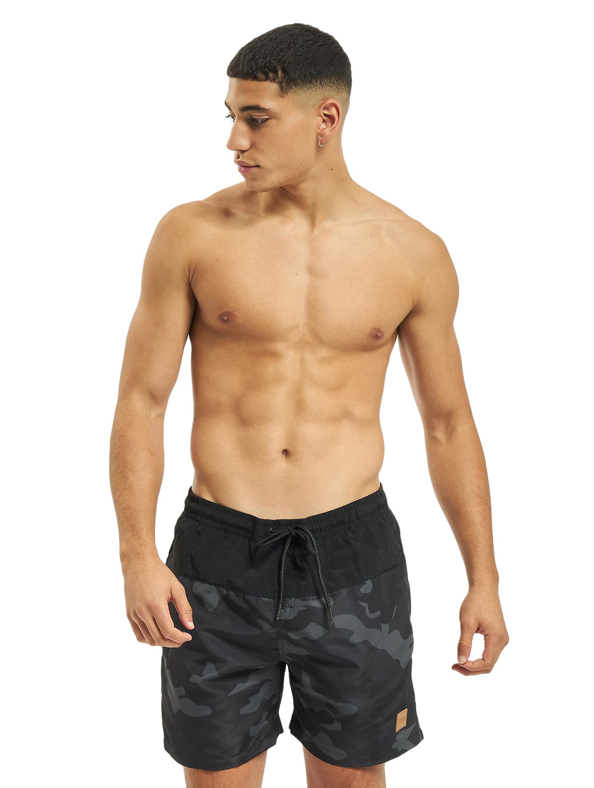 Urban Classicsmens Block Swim Shorts Swim Trunks