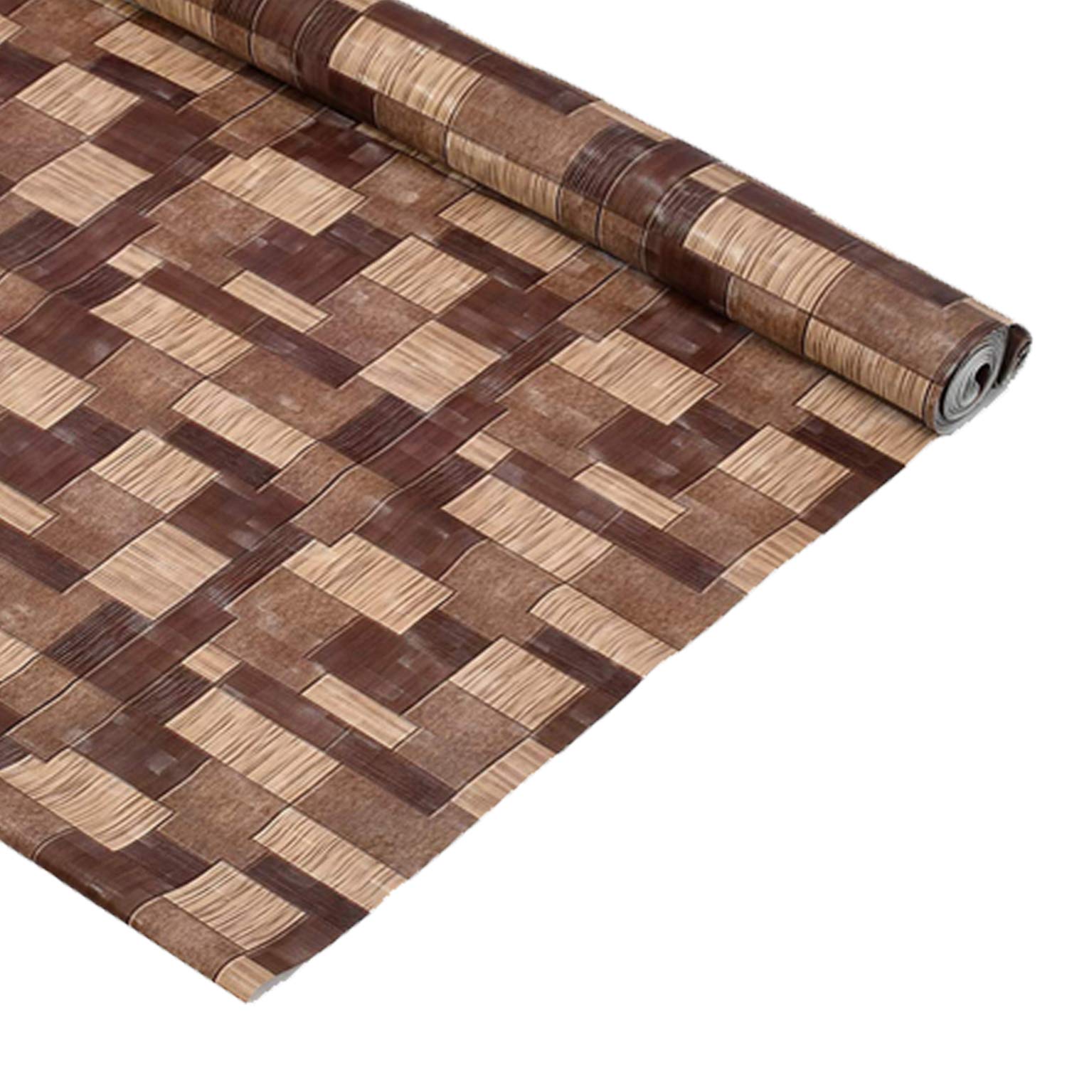 Amazon Brand - Solimo PVC Wardrobe and Kitchen Cupboard cum Shelf Mat Liner, 3D Checkered, 5 Meters, Brown ,Polyvinyl Chloride (B084MS8VTG) Amazon Price History, Amazon Price Tracker