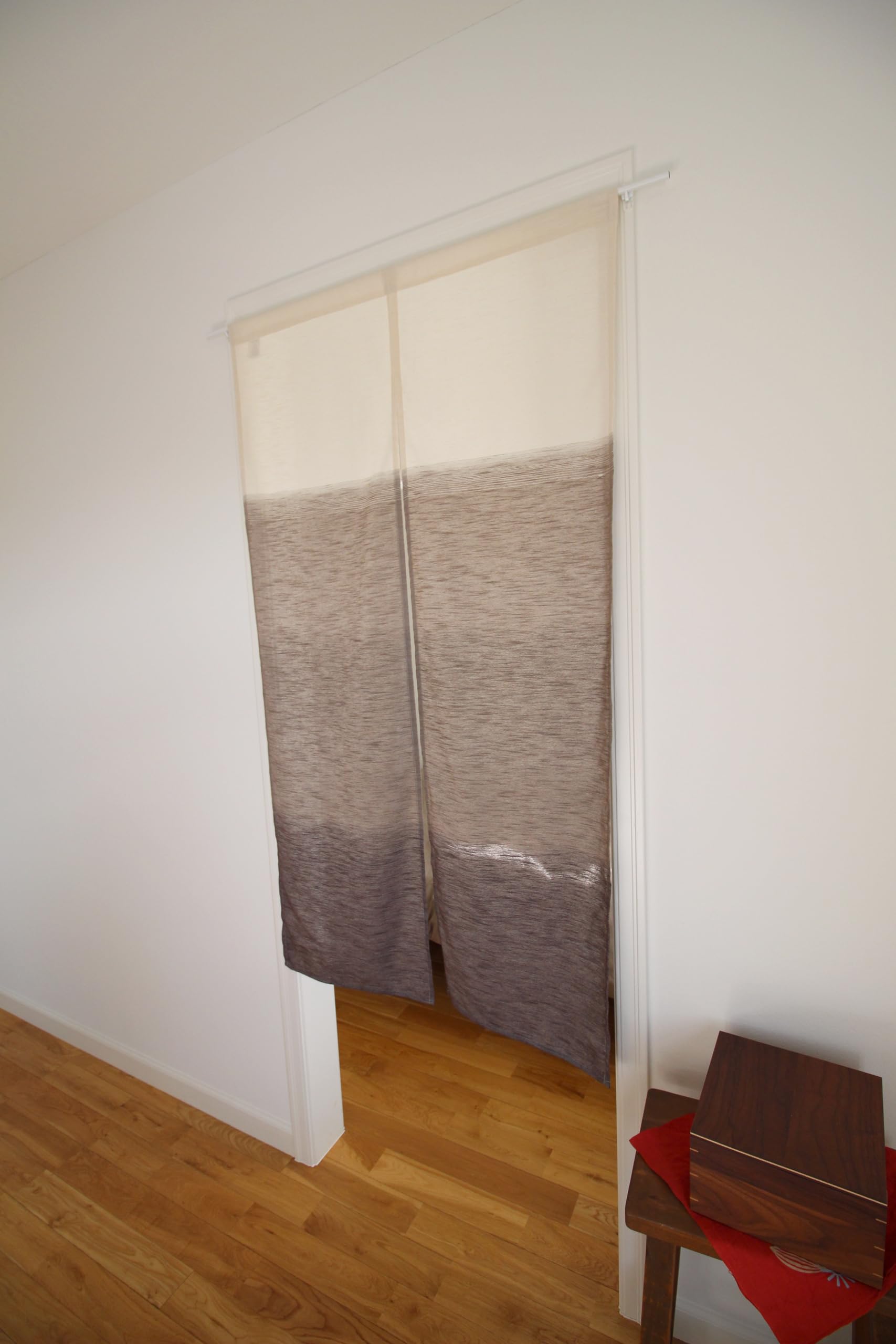 SunnyDayFabric Rideau de porte (largeur 85 cm × hauteur 150 cm) GENSOU Tapisserie Noren (marron)
