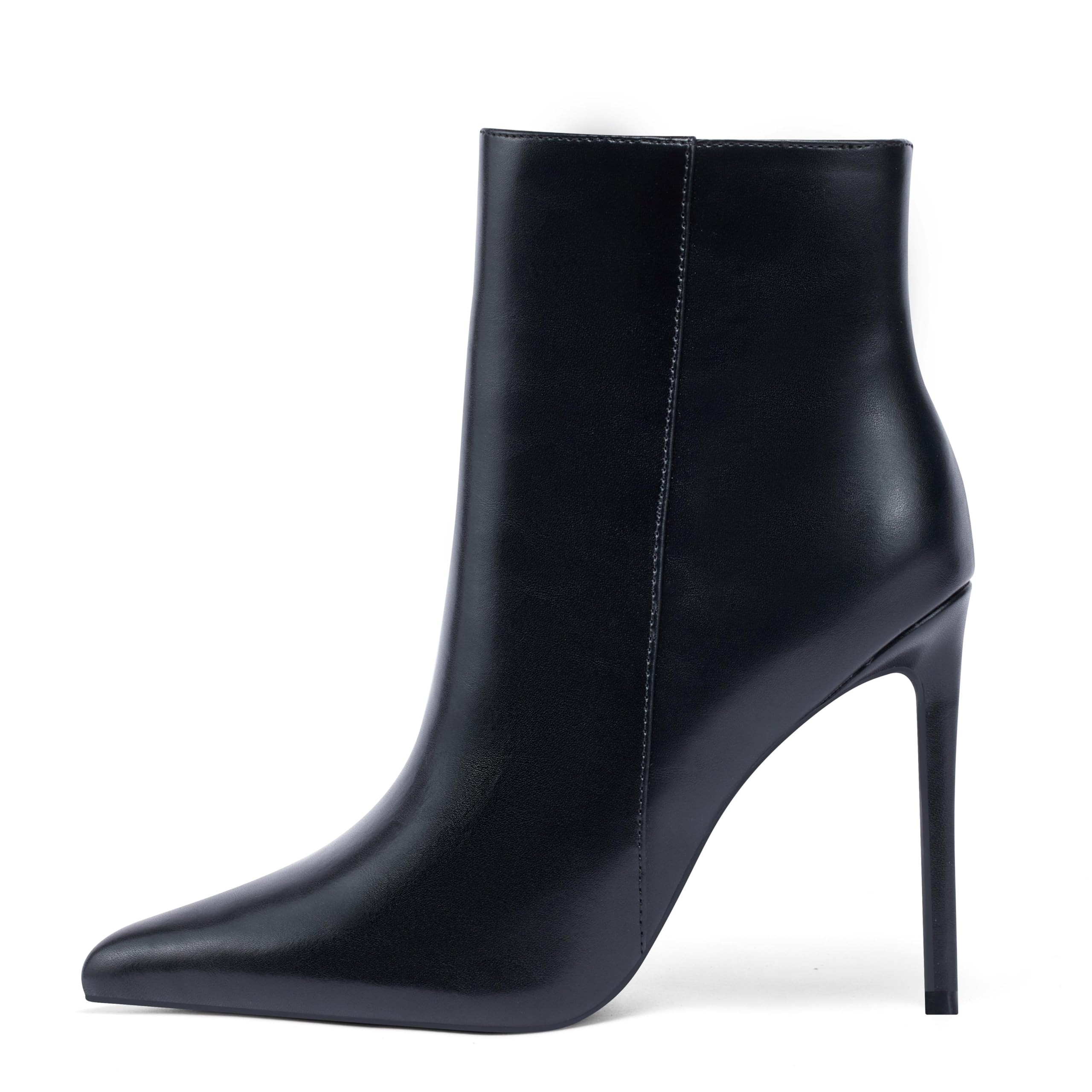 Elisabet Tang Women Heeled Ankle Booties Sexy Pointed Toe 4 inch Stiletto High Heel Fashion Ankle Booties with
