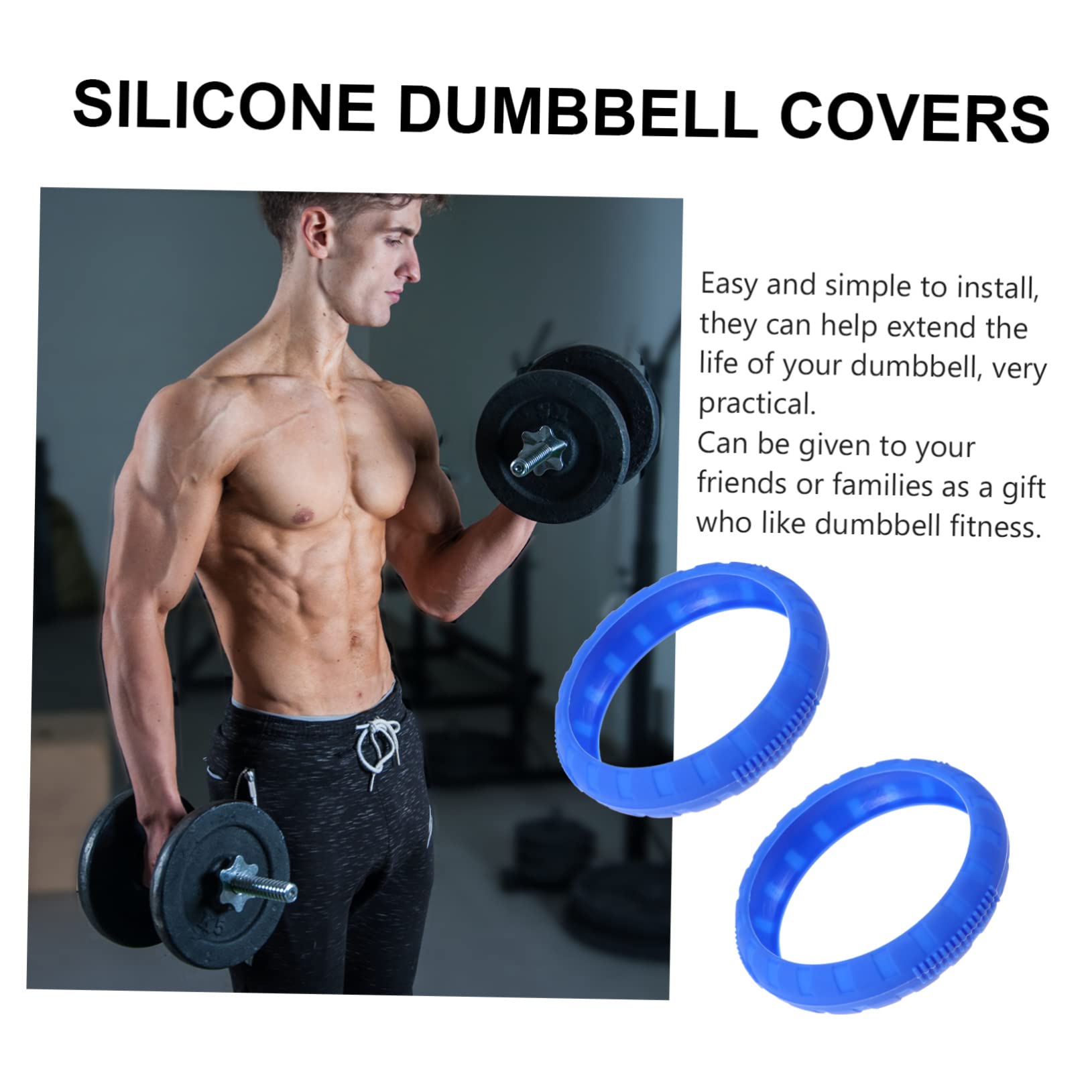 BESPORTBLE 6-Teiliges Hantel-Set Neopren-Hanteln Hantelring Gummi-Hantelhülle Kein Hantelgriff Rutschfeste Hantelhülle Hantel-Anti-Drop-Hülle Hantel-Silikagel-Sportstopper