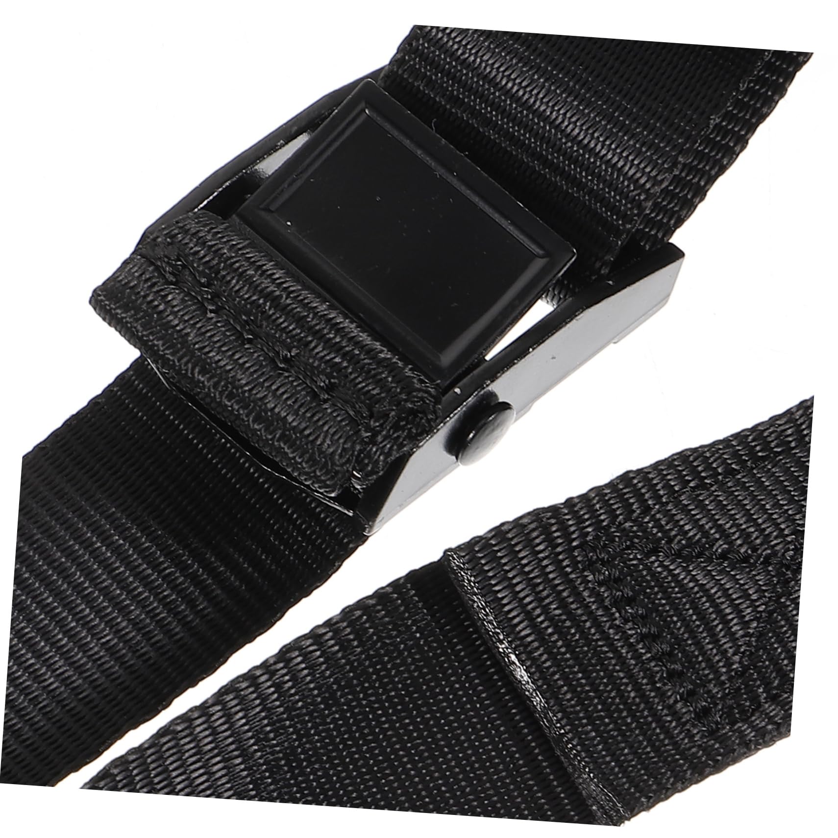 PartyKindom 5 Pz cintura di imballaggio set fascia per schiena senza fili piccole corde di fissaggio della telecamera cinghie cinturino in poliestere per bagagli da bici Metallo Black
