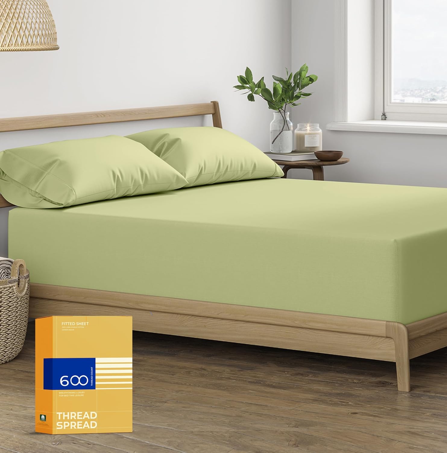 THREAD SPREAD Queen Size Fitted Sheet Only 100 Egyptian