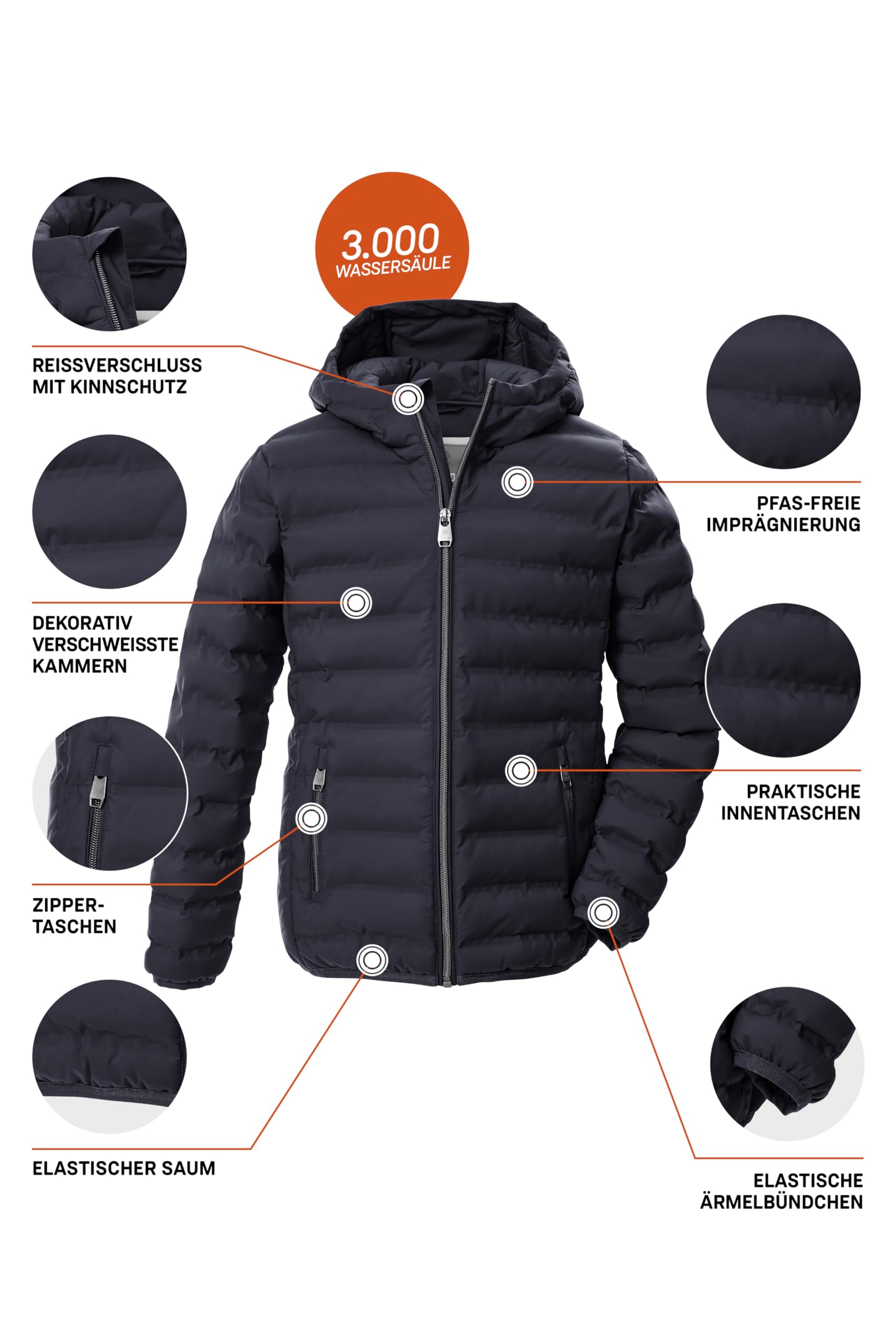 G.I.G.A. DX Mädchen Mädchen Steppjacke Oogw 2 Steppjacke/Übergangsjacke mit Kapuze