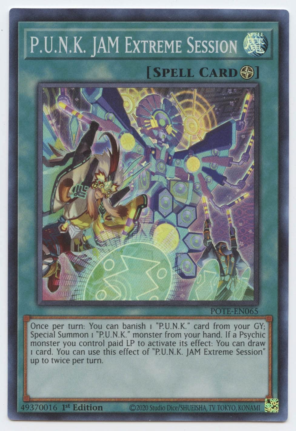 Amazon.com: Yu-Gi-Oh! P.U.N.K. JAM Extreme Session - POTE-EN065 - Super  Rare