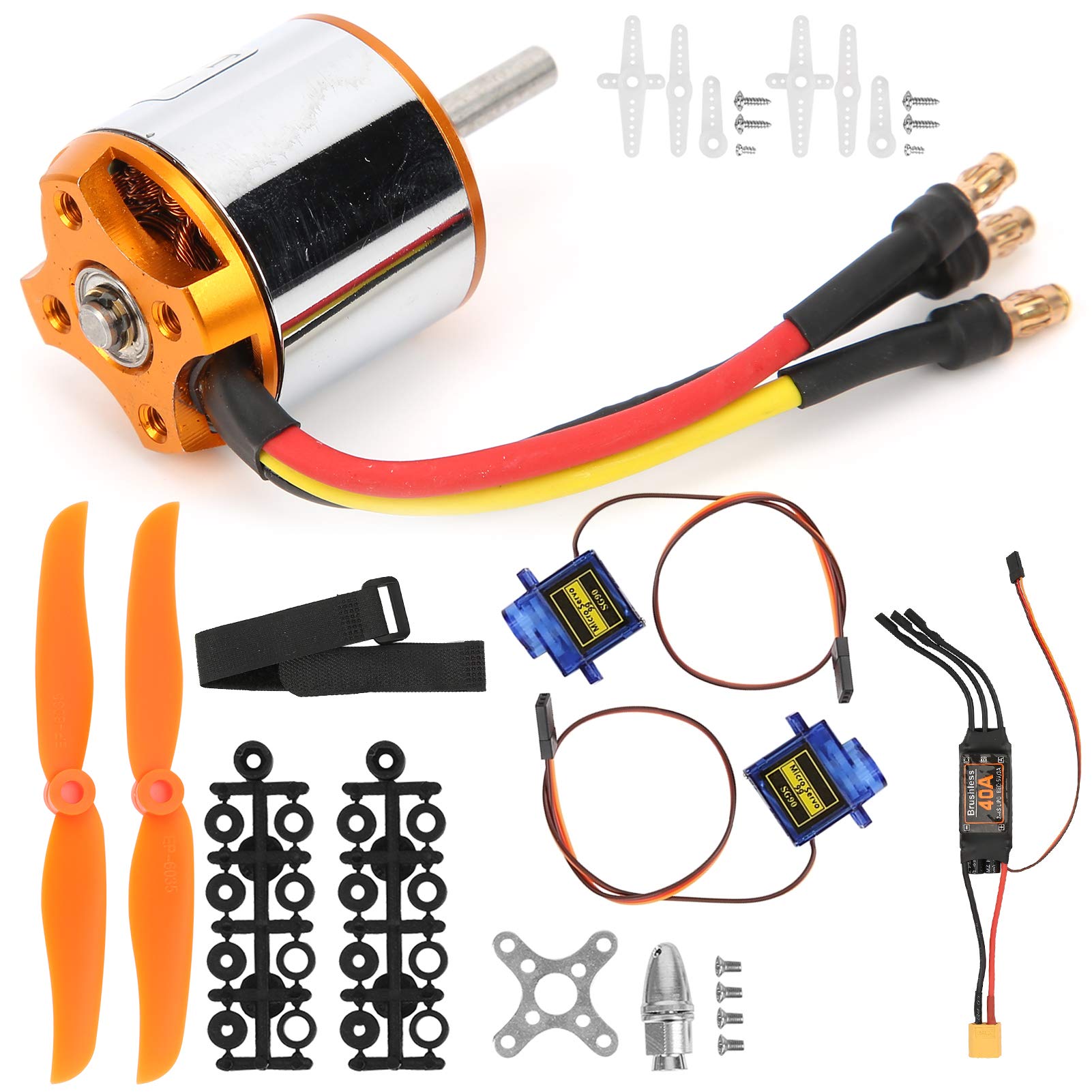 Accessori per aeromodelli, Completo con servo e ESC XT60, Motori RC per aerei, Alta prestazione 2300KV, for Modello Aereo e Modellismo RC
