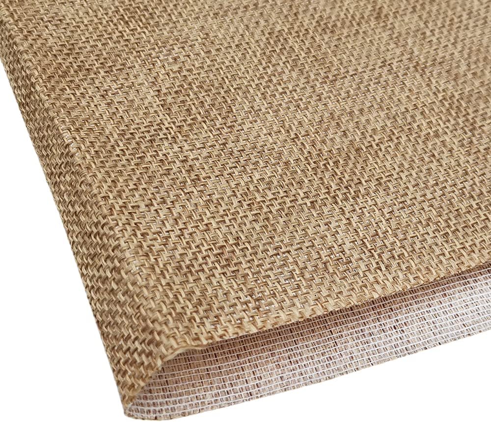Speaker Grill Cloth Antique Retro Sound Transparent Dustproof Linen Guitar Sound Mask Mesh Cloth Background Cloth (1.46m x 0.5m / 57" x 19", Light Beige) : Electronics