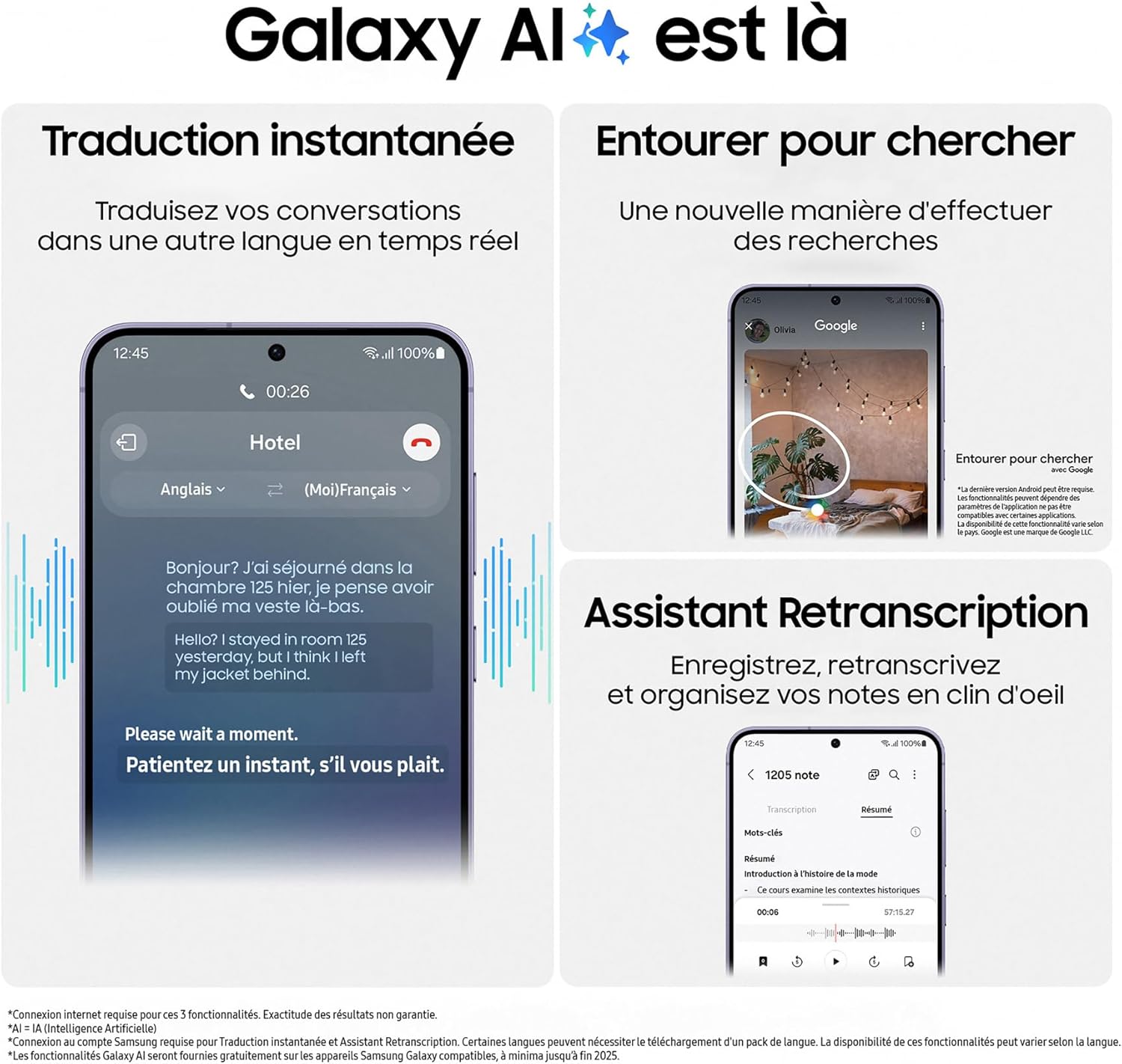 Samsung Galaxy S24: Smartphone 5G Compact et Puissant avec Chargeur 25W - Description