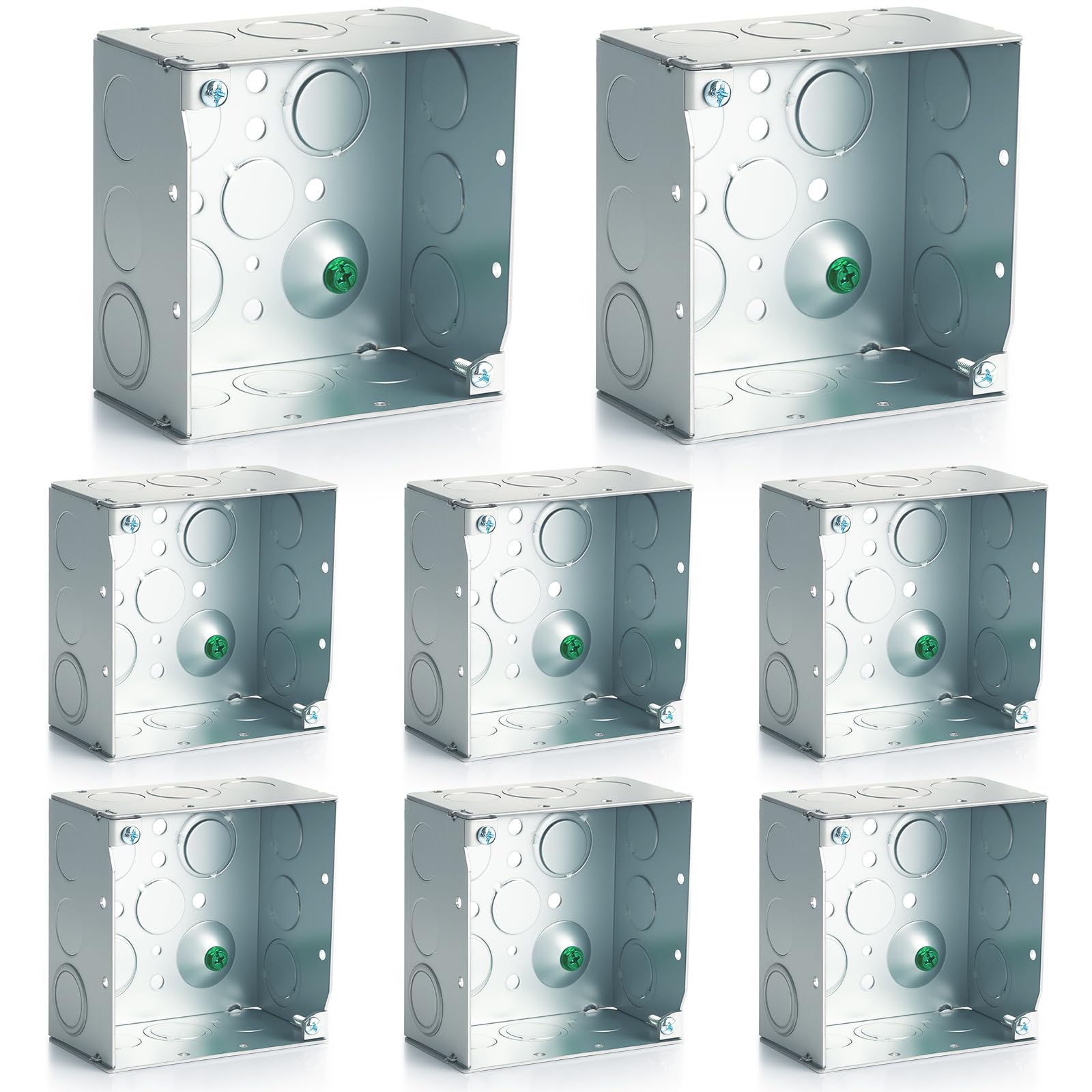 Copkim 8 Pcs 4 x 4 Inch Metal Electrical Junction Box — Amazon image 7