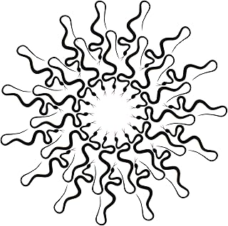 Jetec 30 Pieces 17.7 Inch Rubber Snake Halloween Fake Snakes Toy Realistic Black Snake Props Scary Accessories to Keep Birds Away for Garden, Halloween, Pranks Game Decoration