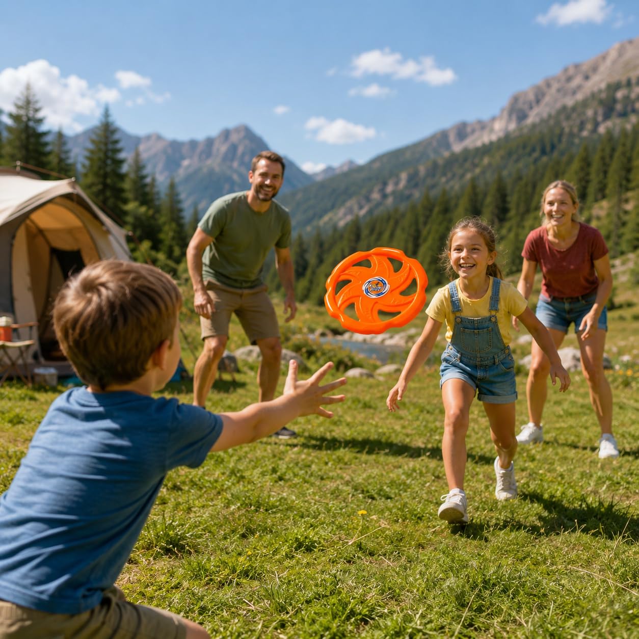 Disco Volante Giocattolo per Cani Bambini 23 cm Gioco Spiaggia Parco Giardino