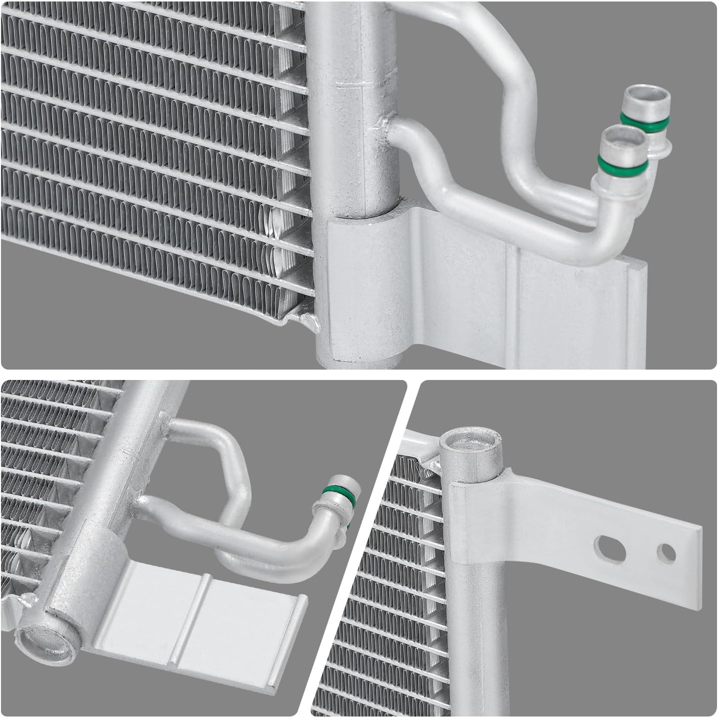 DNA MOTORING Aluminum Air Conditioning A/C Condenser Compatible with Nissan Juke 2011-2017, NI3030168, OEM-CDS-3968