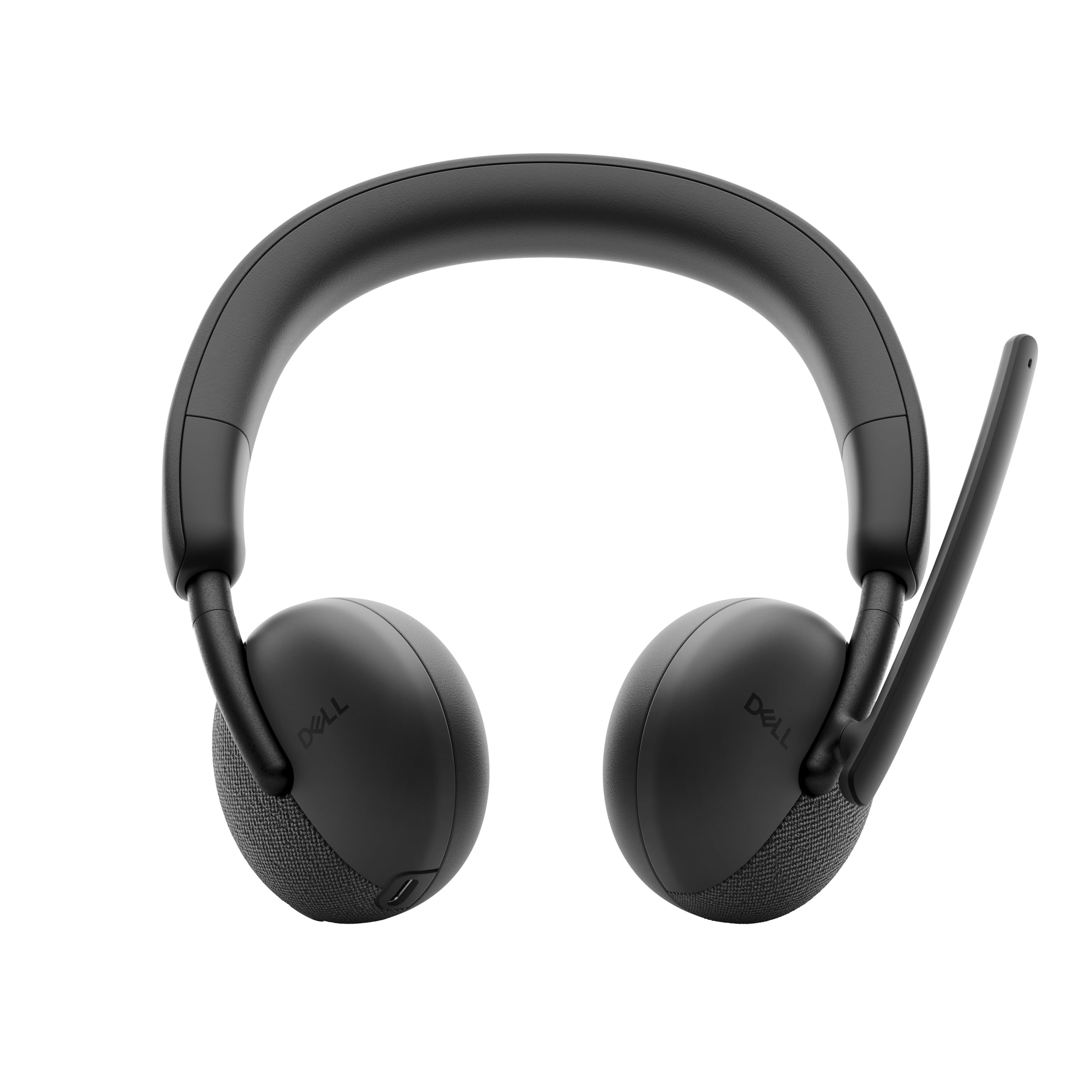 Dell WL3024 - Auriculares inalámbricos - Diadema de piel sintética, micrófono integrado con cancelación de ruido basado en IA, micrófono Boom, color negro