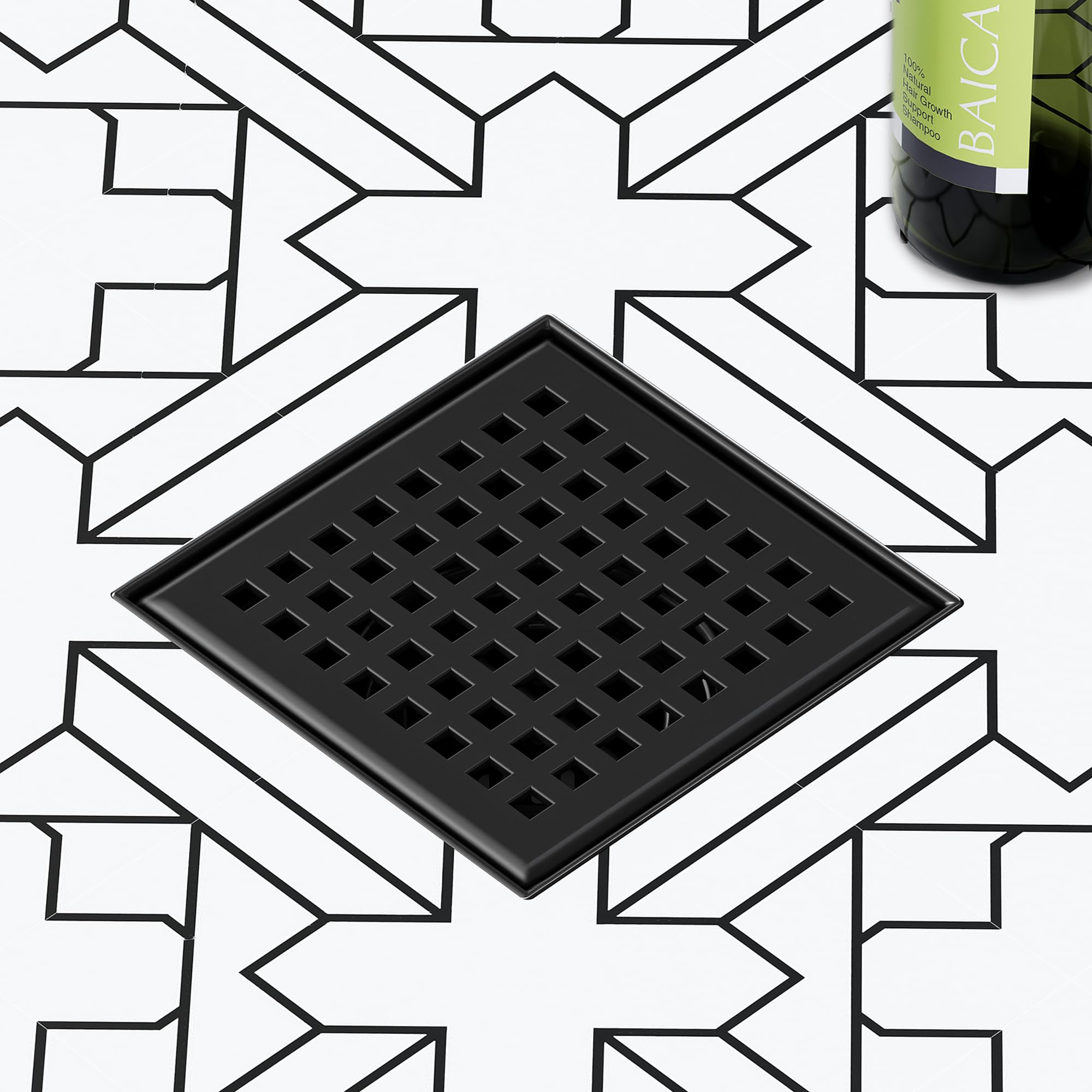 Photo 1 of Neodrain 4" Matte Black Square Shower Drain